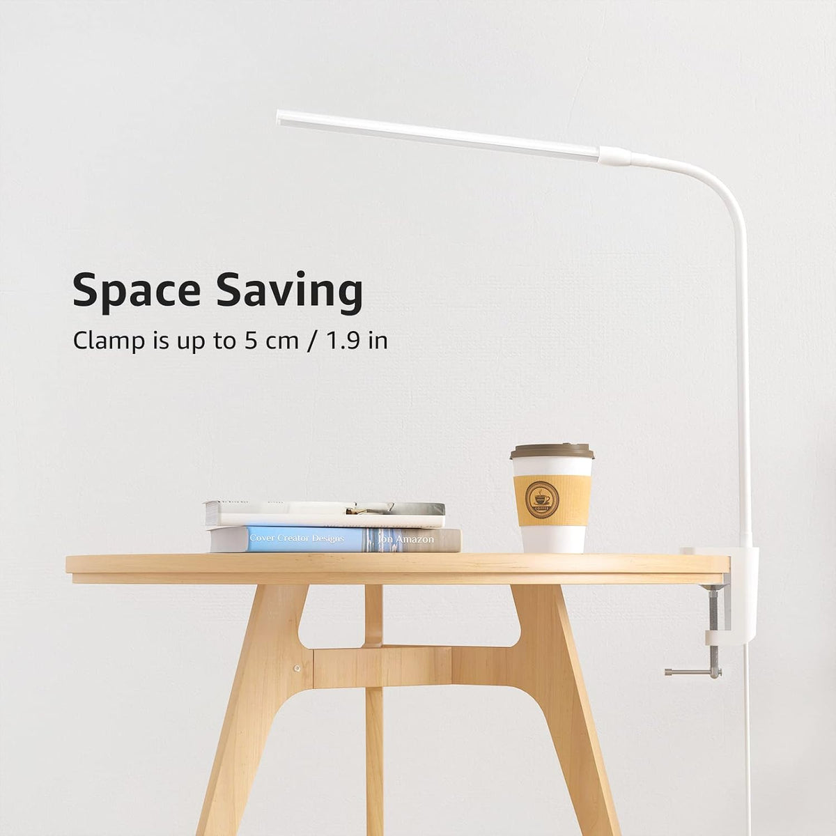 Lepro Desk Lamp Clamp, 460lm Eye-Caring Clip on LED Desk Light