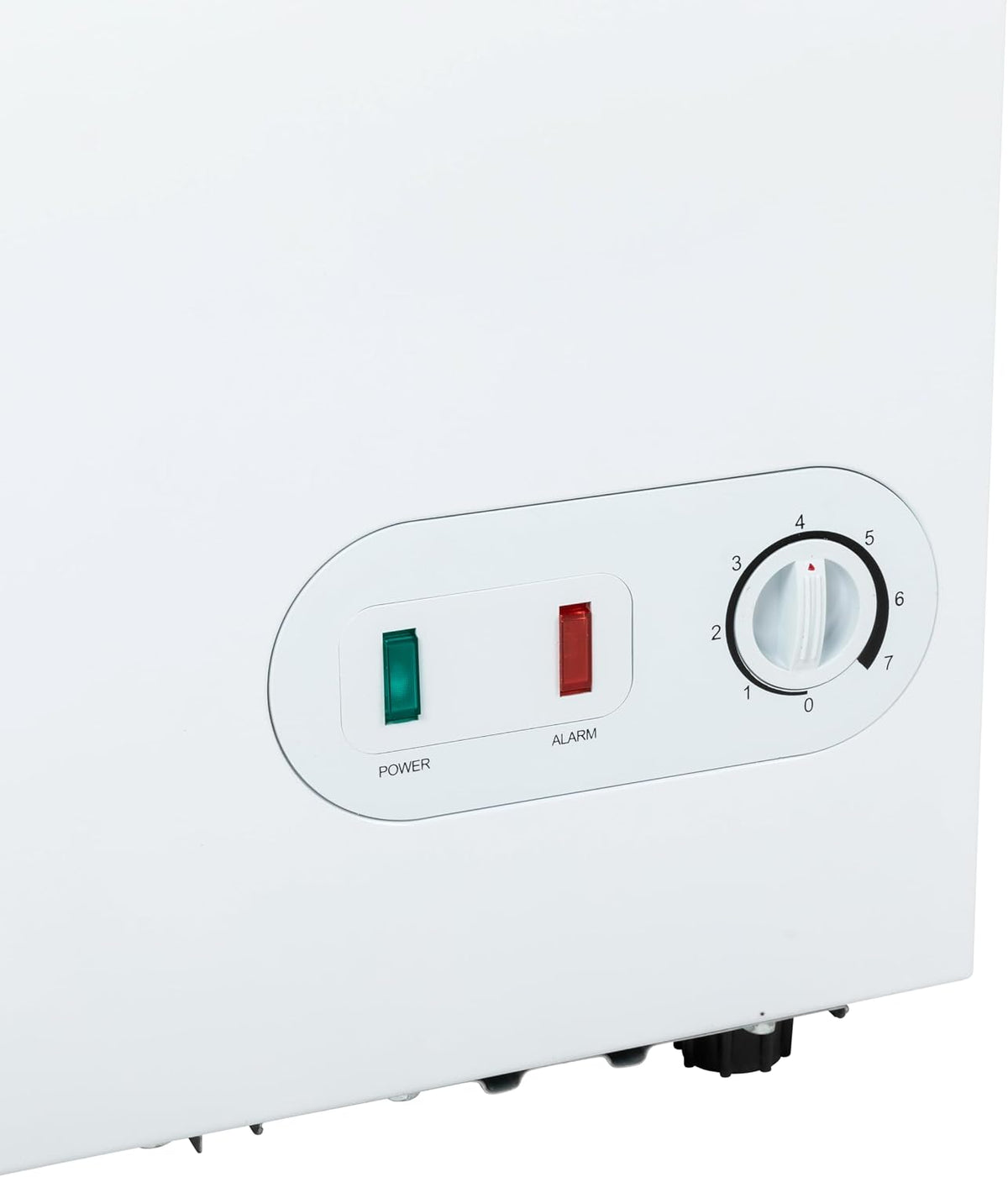 Willow WCF60W Freestanding 51L Chest Freezer with Removable Storage Basket, Suitable for Outbuildings and Garages, 2 Years Warranty - White