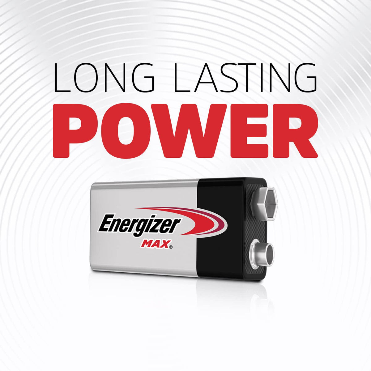 Energizer Max - 9V Battery (3 Pack) - Nine Volt Alkaline Block Batteries
