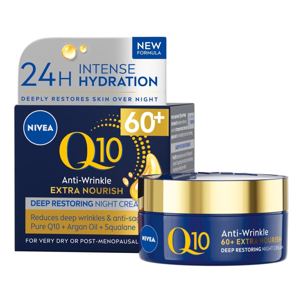 NIVEA Q10 Anti-Wrinkle Extra Nourish Replenishing Day Cream SPF 15, 50 ml