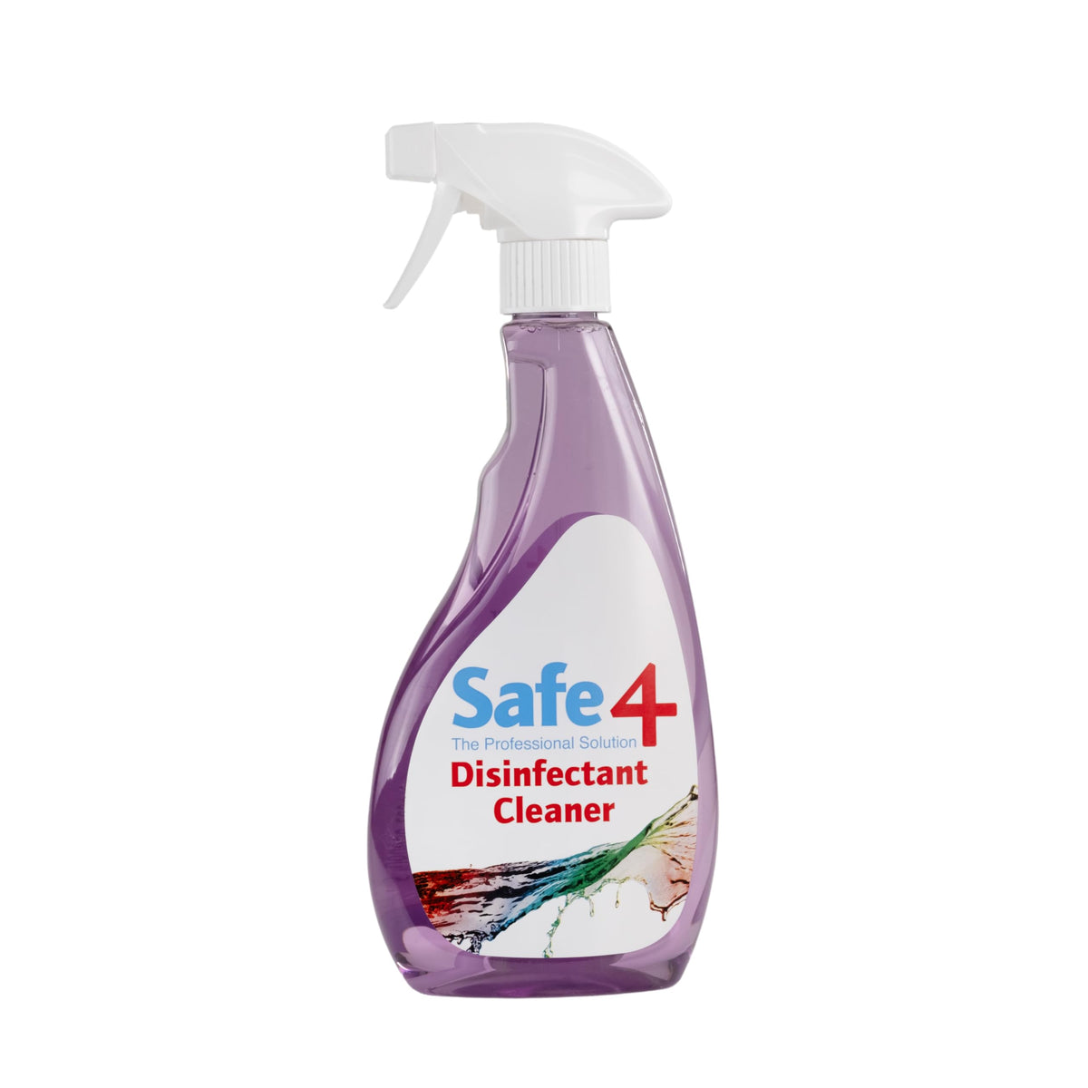 Safe4 Professional Surface Disinfectant Ready to Use - Enhanced Formulation,UK Manufactured,for Effective Virus & Bacteria Protection (500ml,Pack of 1,Apple)