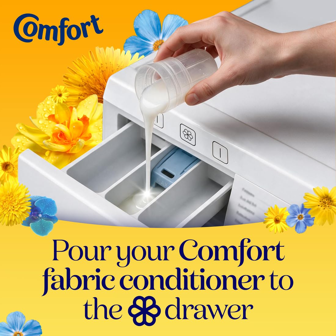 Comfort Perfume Creations Passion Bloom Fabric Conditioner Motion-Activated Fragrance Technology 100 Days of Freshness 30 washes (900 ml)