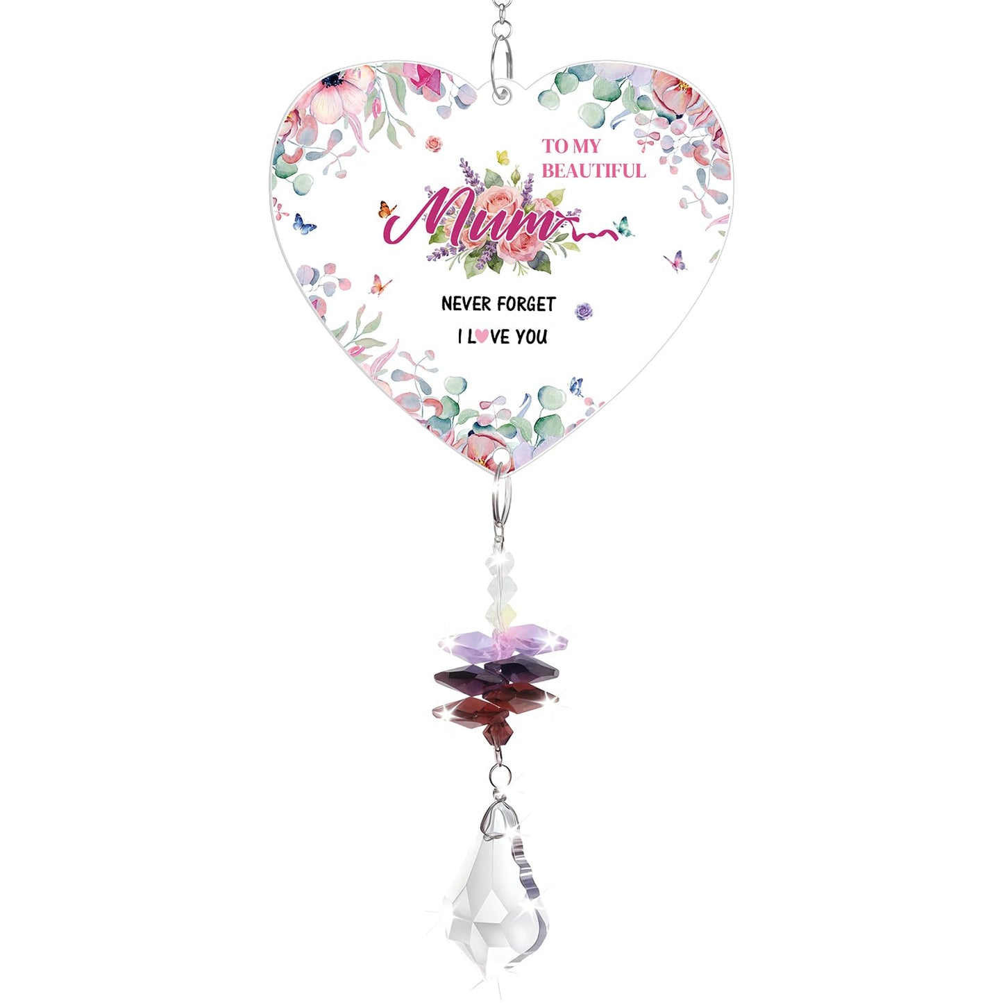 Gifts For Mum, Crystal Suncatcher, Mum Birthday Gifts From Daughters & Sons, Mothers Day For Gifts, Presents For Mummy On Christmas, Valentine's Day, Mother's Day