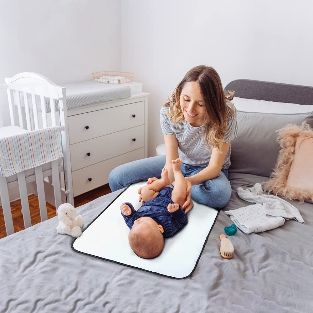 Lekebaby Foldable Travel Changing Mat Portable Baby Change Mat, Grey
