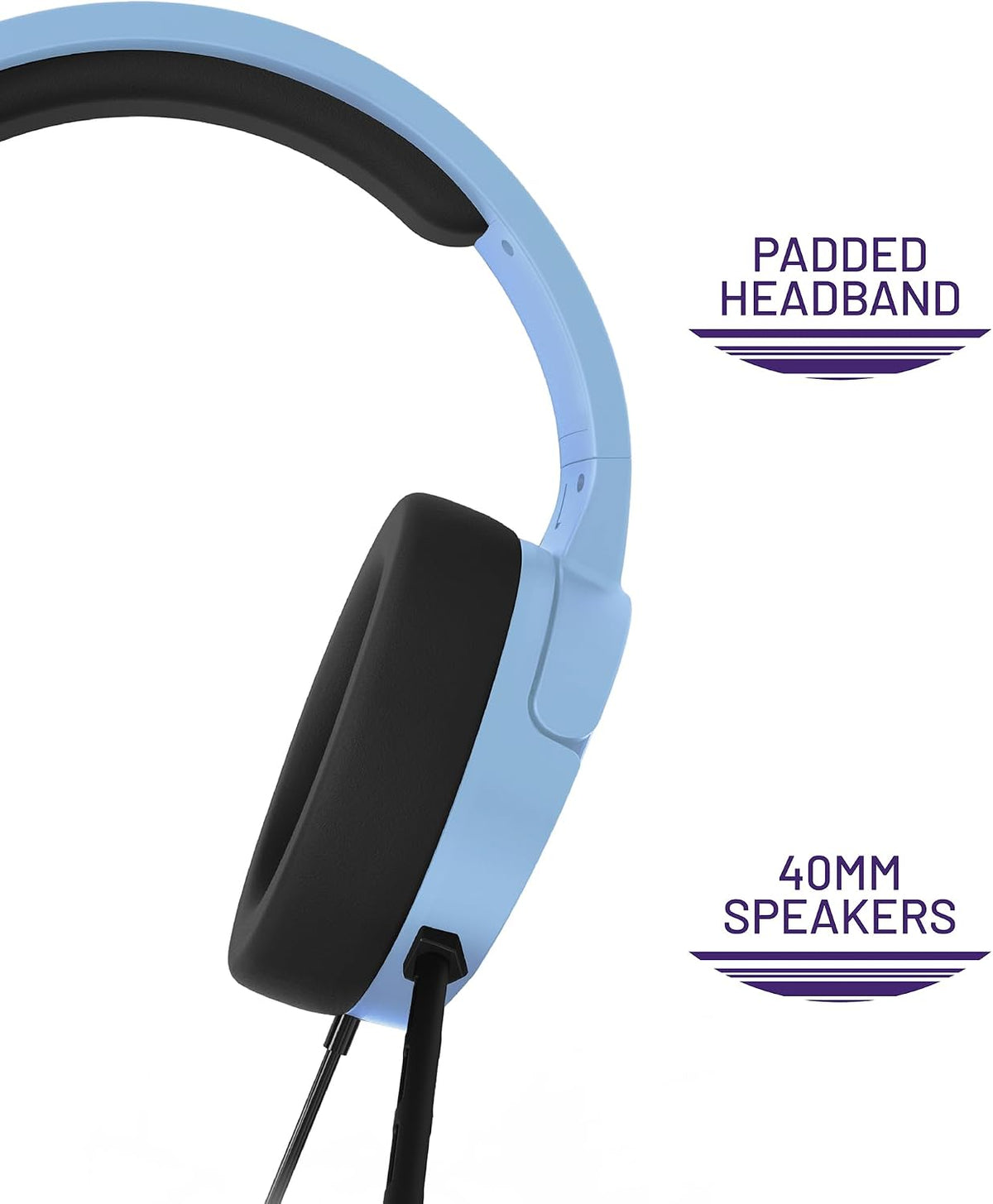 STEALTH PANTHER Sky - Over Ear Gaming Headset PS4/PS5, XBOX, Switch, PC with Flexible Mic, 3.5mm Jack, 1.5m Cable, Lightweight, Comfortable and Durable
