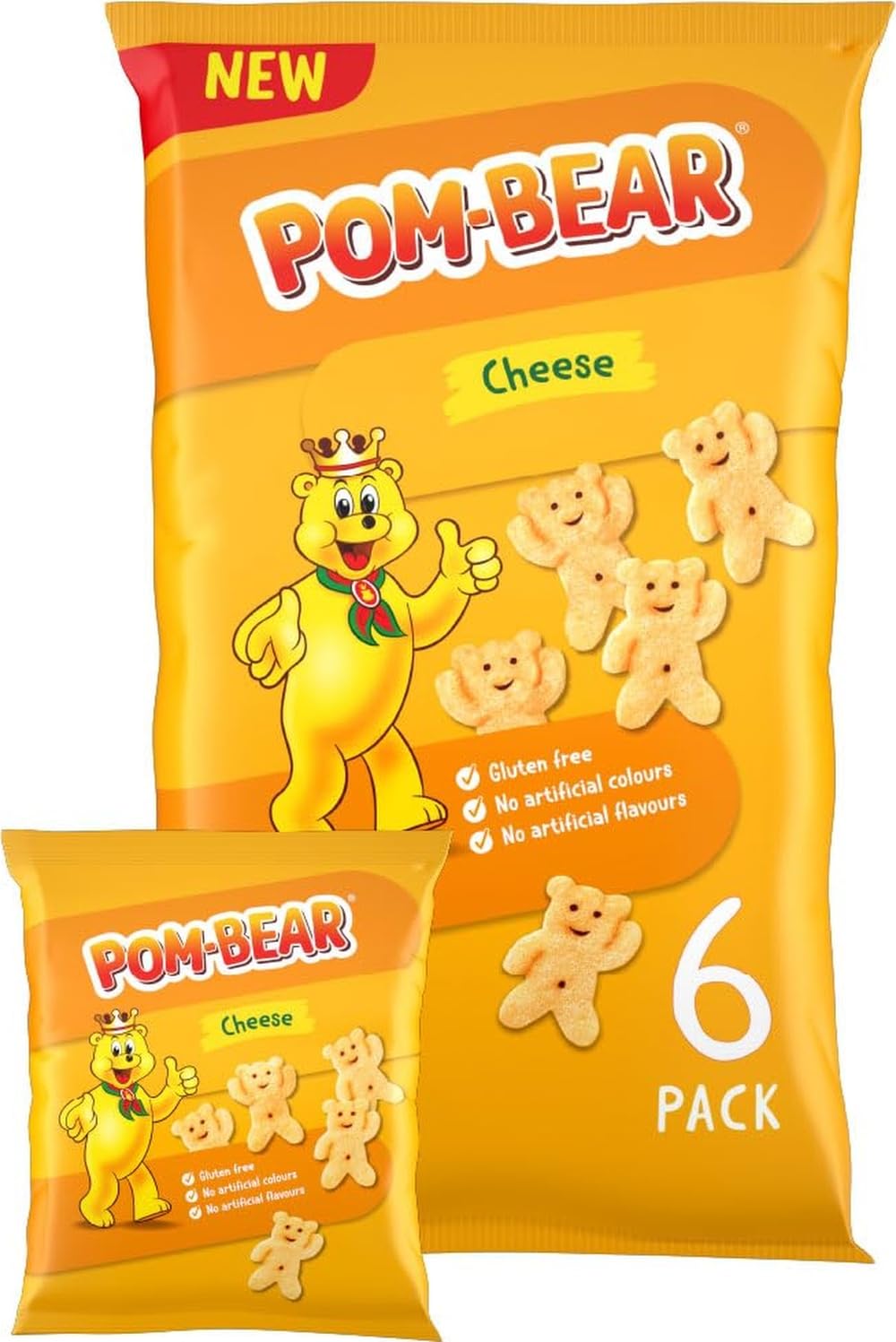 Pom Bear • Original Potato Snacks • Multipack • 6 Bags
