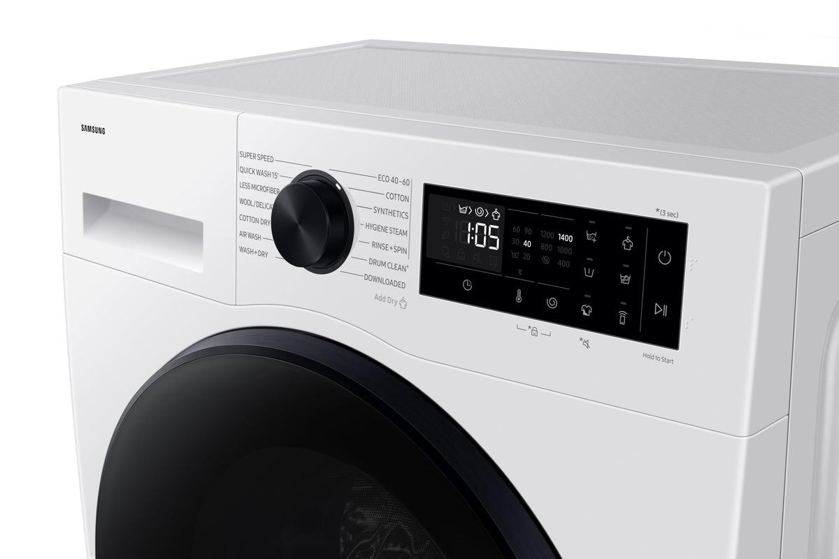 Samsung Series 7 Washer Dryer, AI Energy Wi-Fi enabled, 11/6kg 1400rpm, Black, WD11DB7B85GBU1