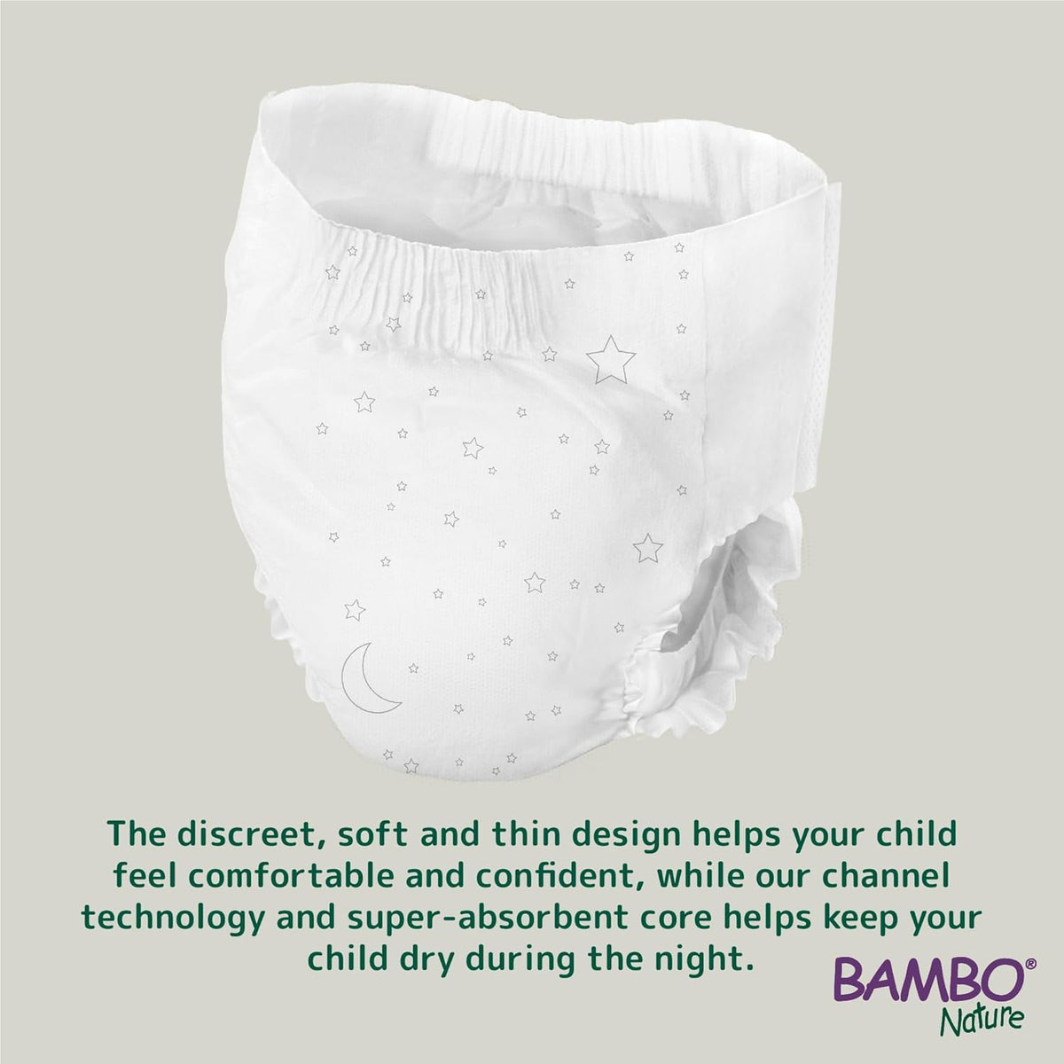 Bambo Nature Dreamy Night Pants Nappies, (Children Aged 8-15, 35-50kg), 10PK Pull Up Pants, Eco Nappies Keep Beds Dry All Night, Pull Ups Training Nappy, Secure, Comfortable, Potty Training