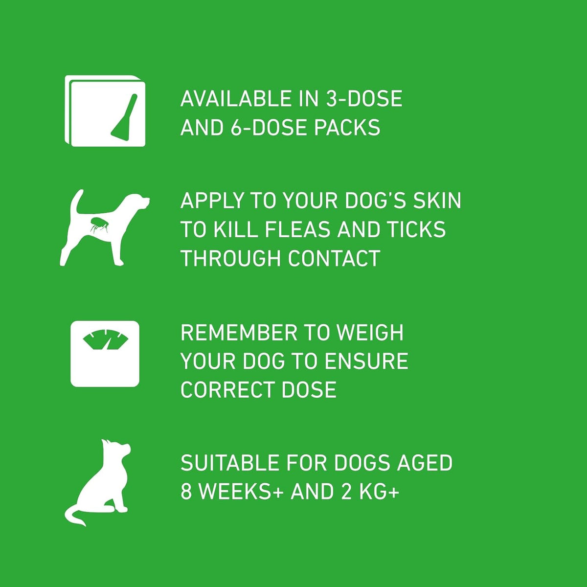 FRONTLINE Plus Flea & Tick Treatment for Medium Dogs - 3 Pipettes