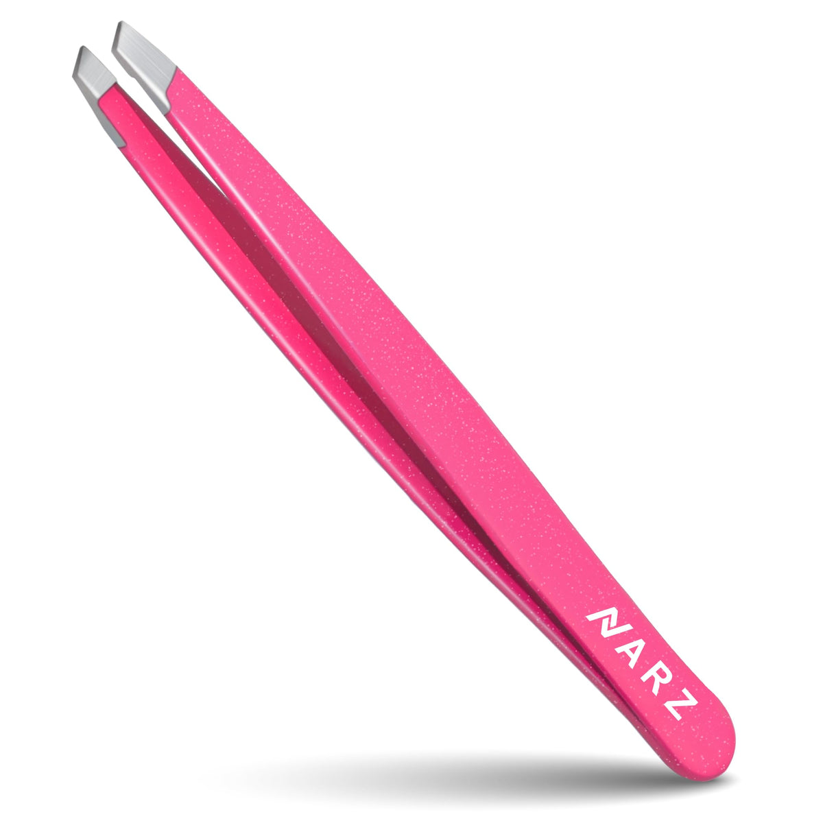 NARZ 1 Piece Professional Tweezer for Facial Hair Women & Men Stainless Steel Precision Tweezers for Ingrown Hair Tweezers for Men & Women (Shiny Black)