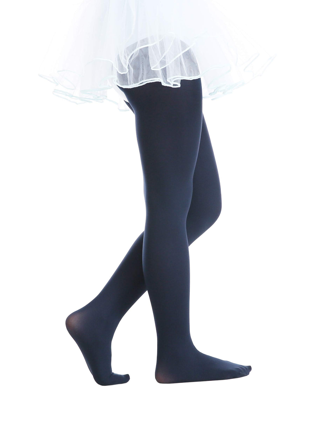 EVERSWE Girls Semi Opaque Tights, 40D Microfiber Tights