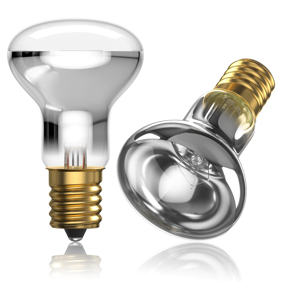 Bonlux 2X R39 E14 Reflector Bulbs Spot Lights Dimmable Lava Lamp 25W Super Bright Small Edison Screw Base SES Energy Saving Light Bulbs Warm White 2400-2600K 360 Degree Wide Beam Angle 240V