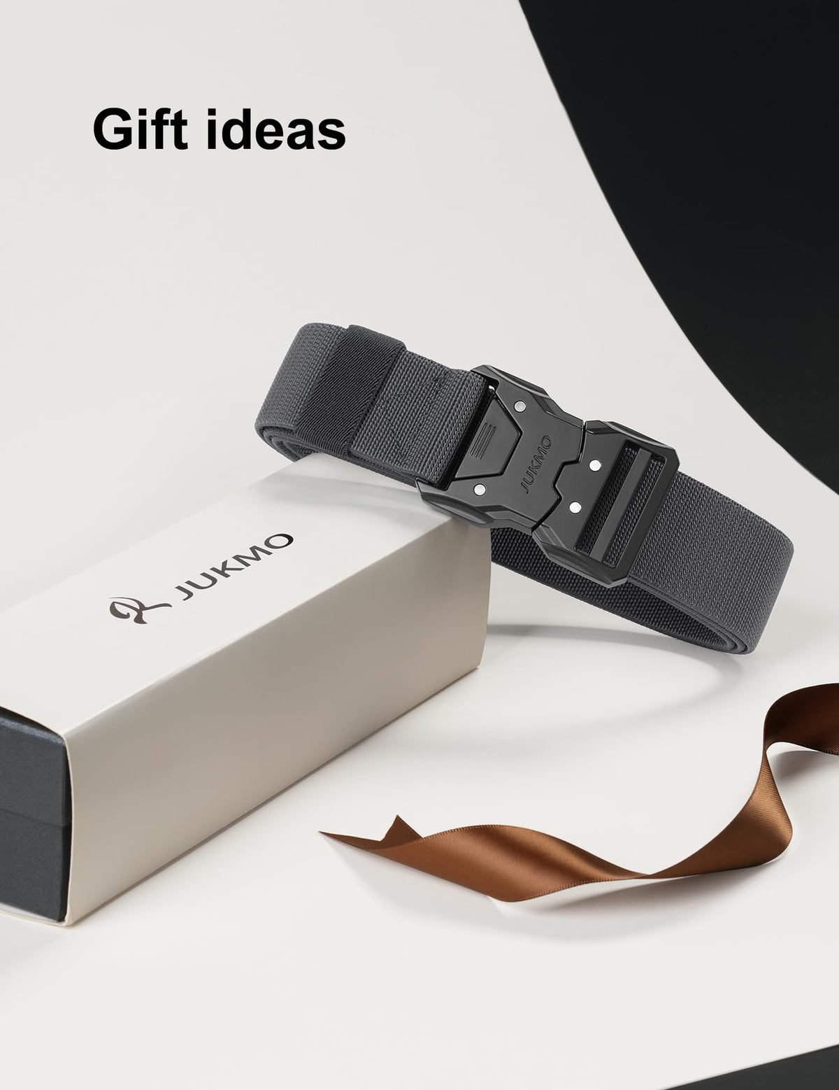 JUKMO Quick Release Tactical Belt, Military Work 1.5" Nylon Web Hiking Belt