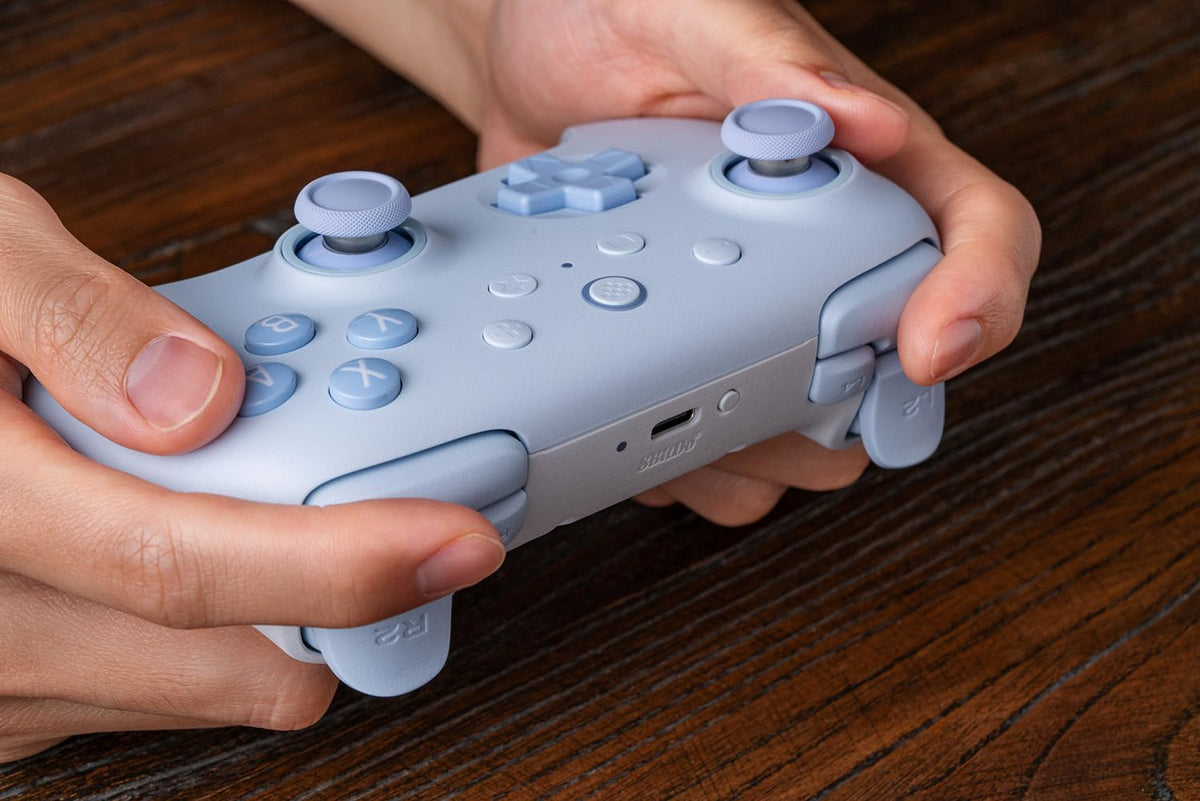 8Bitdo Ultimate 2C Bluetooth Controller for Switch & Switch 2, Wireless Controller with 6-Axis Motion Control, Rumble Vibration, Refined D-Pad and Bumpers, and Hall Effect Joysticks (Pink)