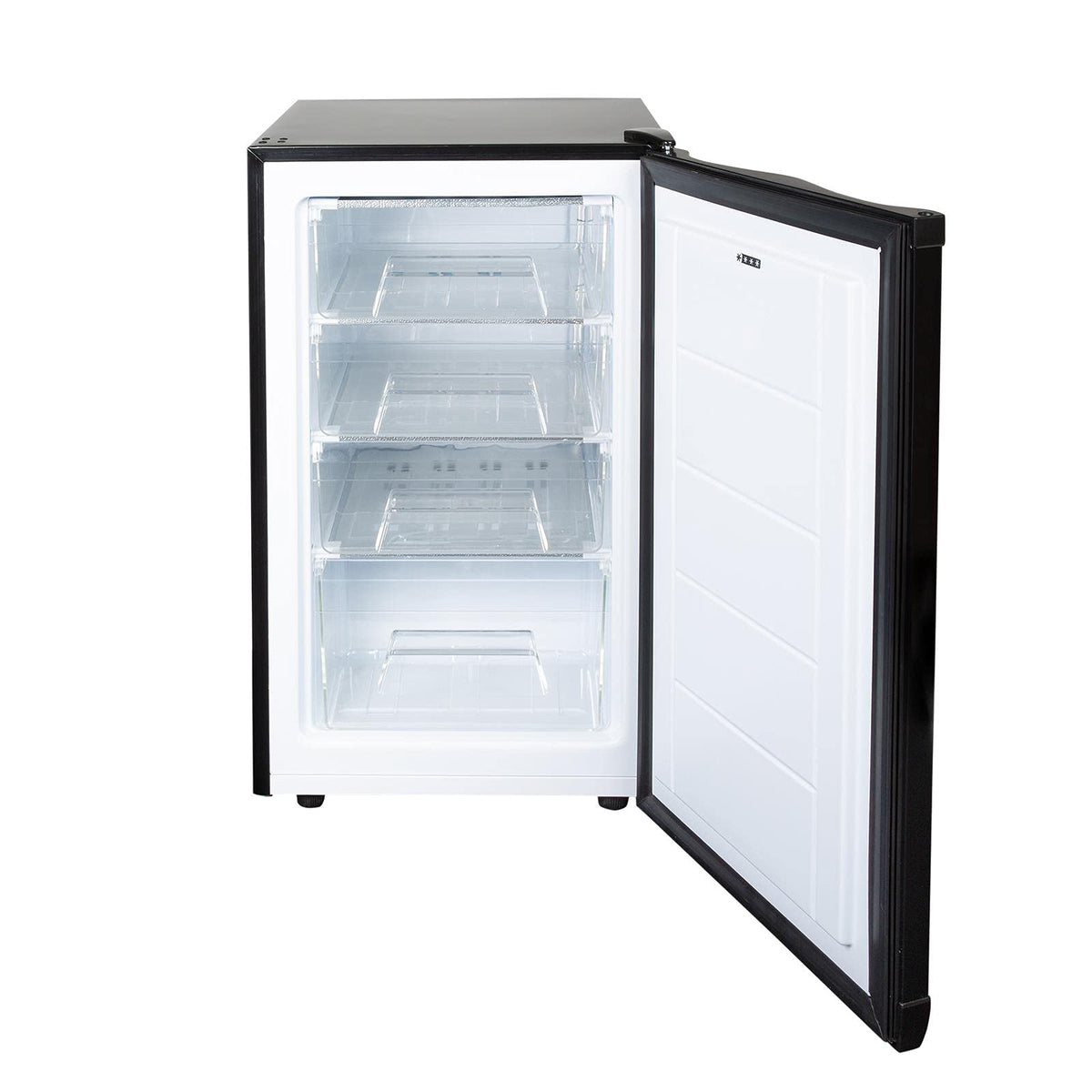 SIA UCF50GR Freestanding Under Counter Freezer, 77L Capacity, 4* Freezer Rating, E Rated, 50cm Wide, Reversible Door, Grey, 2 Years Parts & Labour Guarantee