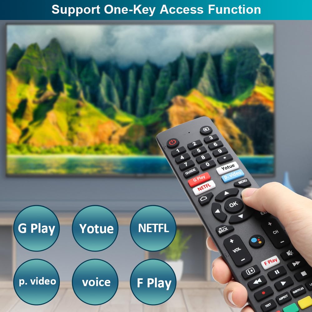 Gvirtue 【Pack of 2】Replacement Remote Control Compatible with Roku Box Model: Roku 1, Roku 2(HD, XD, XS), Roku 3, Roku LT, HD, XD, XDS, Roku N1, Roku Express, Roku Express+