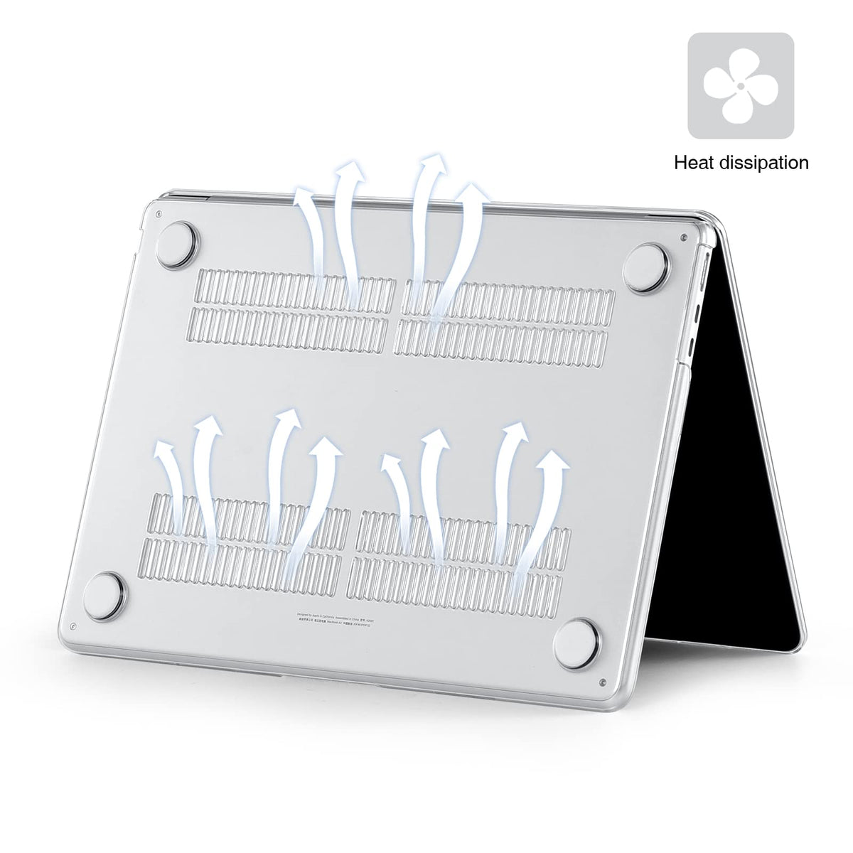 EooCoo for MacBook Neo Case 13 inch 2026 A3404 A18-Pro Crystal Clear