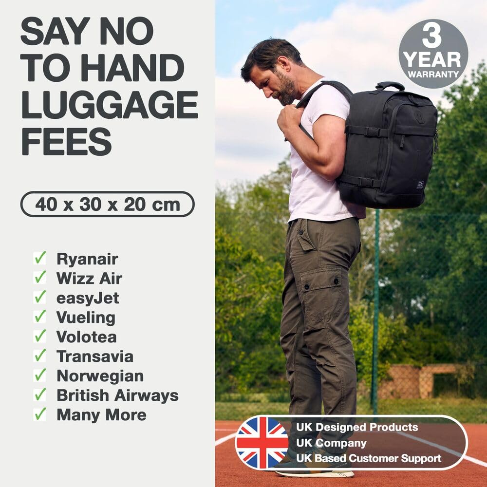Cabin Max Ryanair Cabin Bag Underseat Hand Luggage Travel Backpack 40x20x25