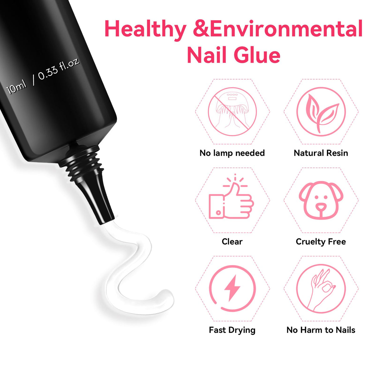 Makartt Nail Glue Extra Strong, New Super Semi Solid for Press-On Nails
