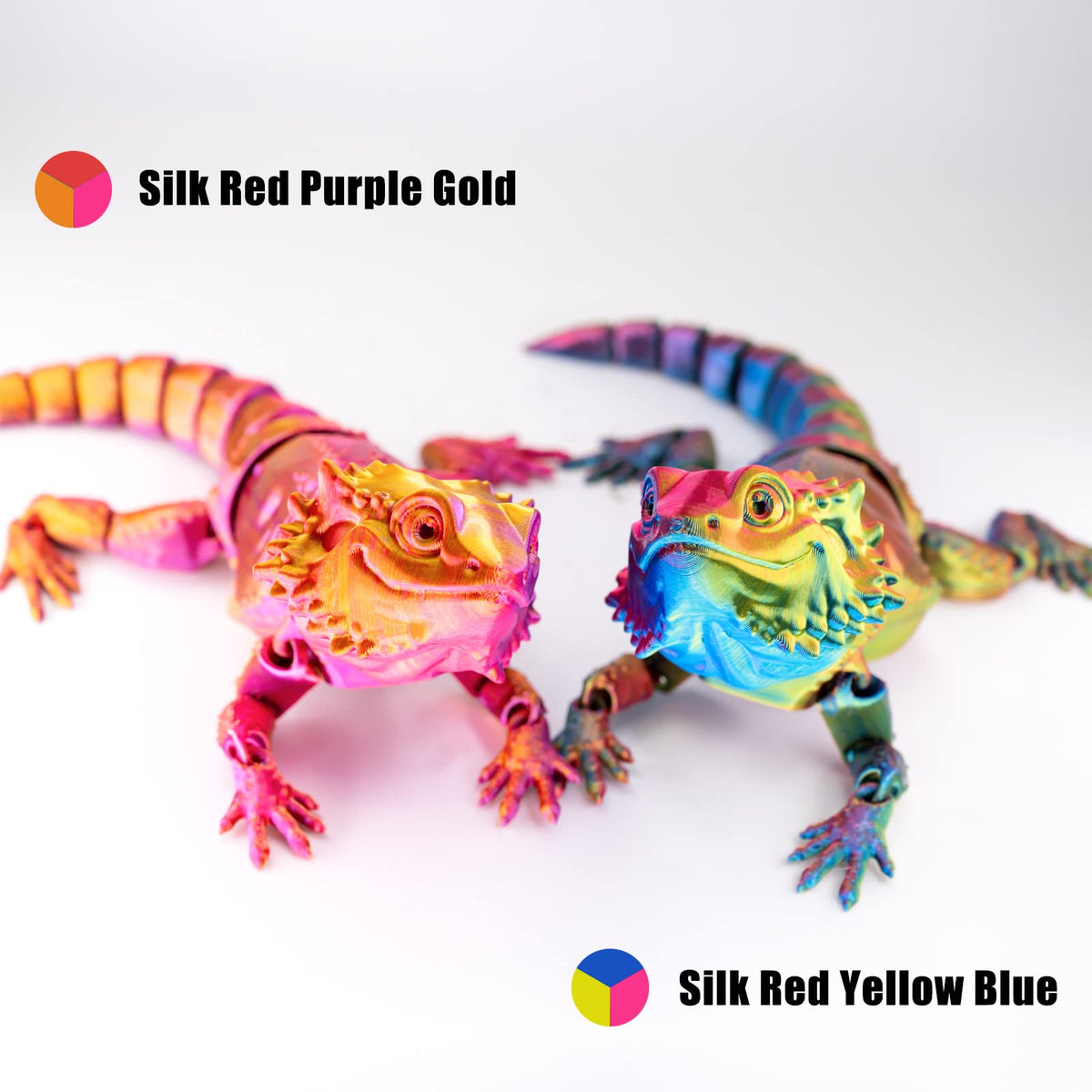 Silk Tri Colour PLA Filament 1.75mm 1kg, Multicolor 3D Printer Filament, Filament 3D Printing Materials for Most FDM 3D Printer, Silk PLA Red Yellow Blue, Rainbow PLA Filament 1.75mm ± 0.02