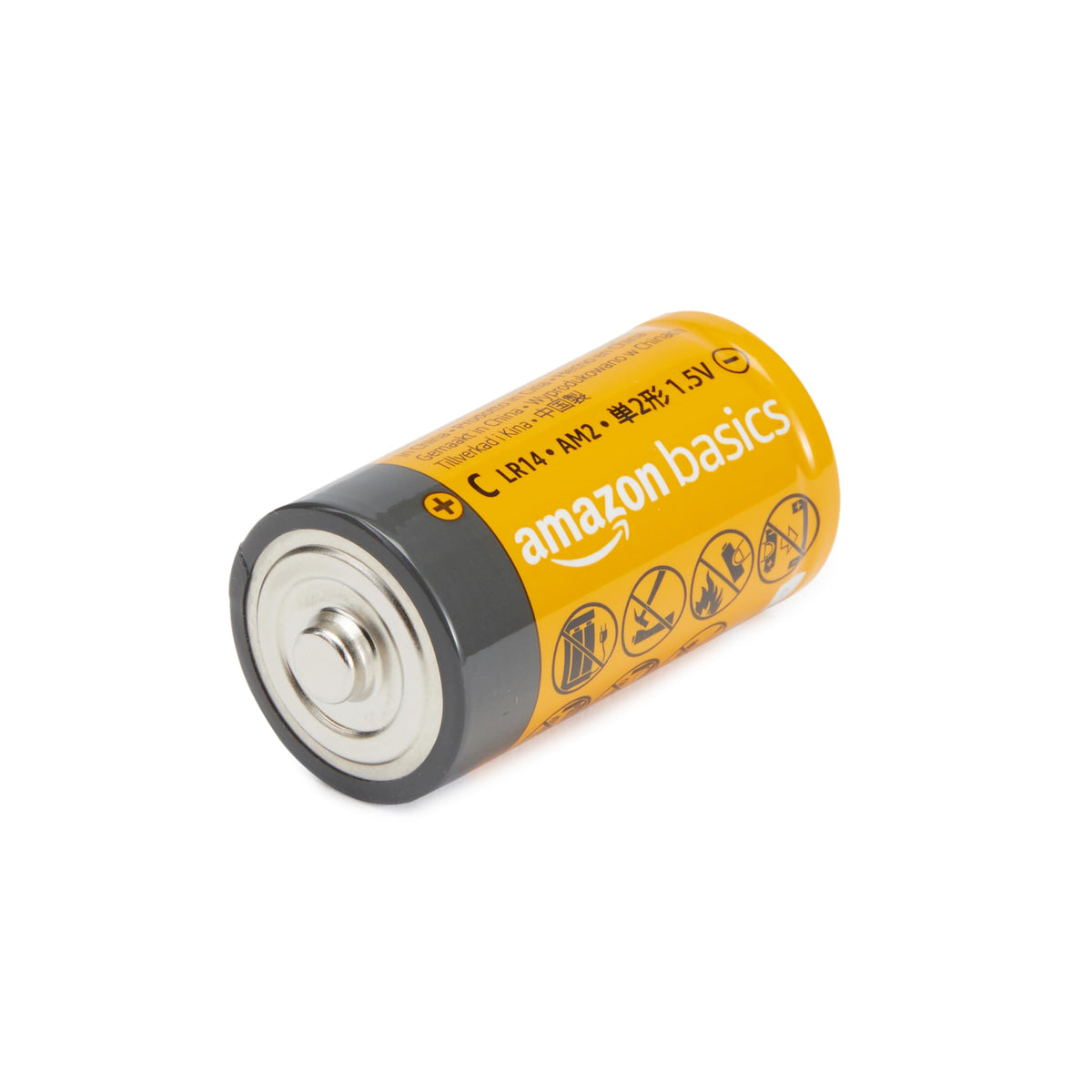 Amazon Basics 12-Pack C Cell All-Purpose Alkaline Batteries, 1.5 Volt, 5-Year Shelf Life