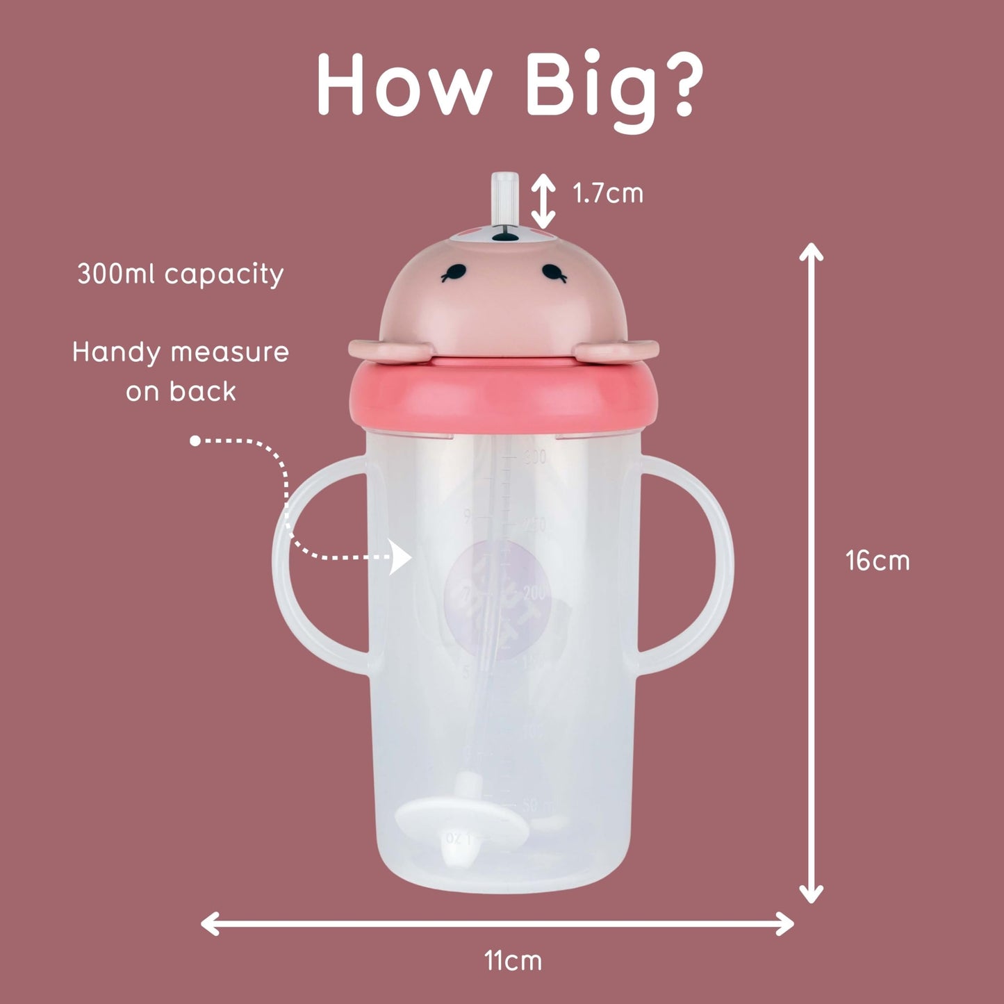 TUM TUM Tippy Up Free Flow Sippy Cup (No Valve), Sippy Cup for Toddlers, 200ml, BPA Free (Betsy Bear S3)