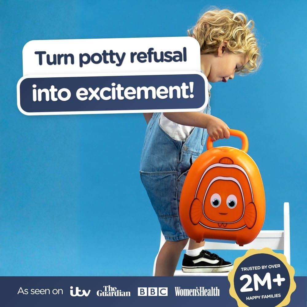 My Carry Potty - Travel Potty, Award-Winning Portable Toddler Toilet Seat for Kids to Take Everywhere (Ladybird)