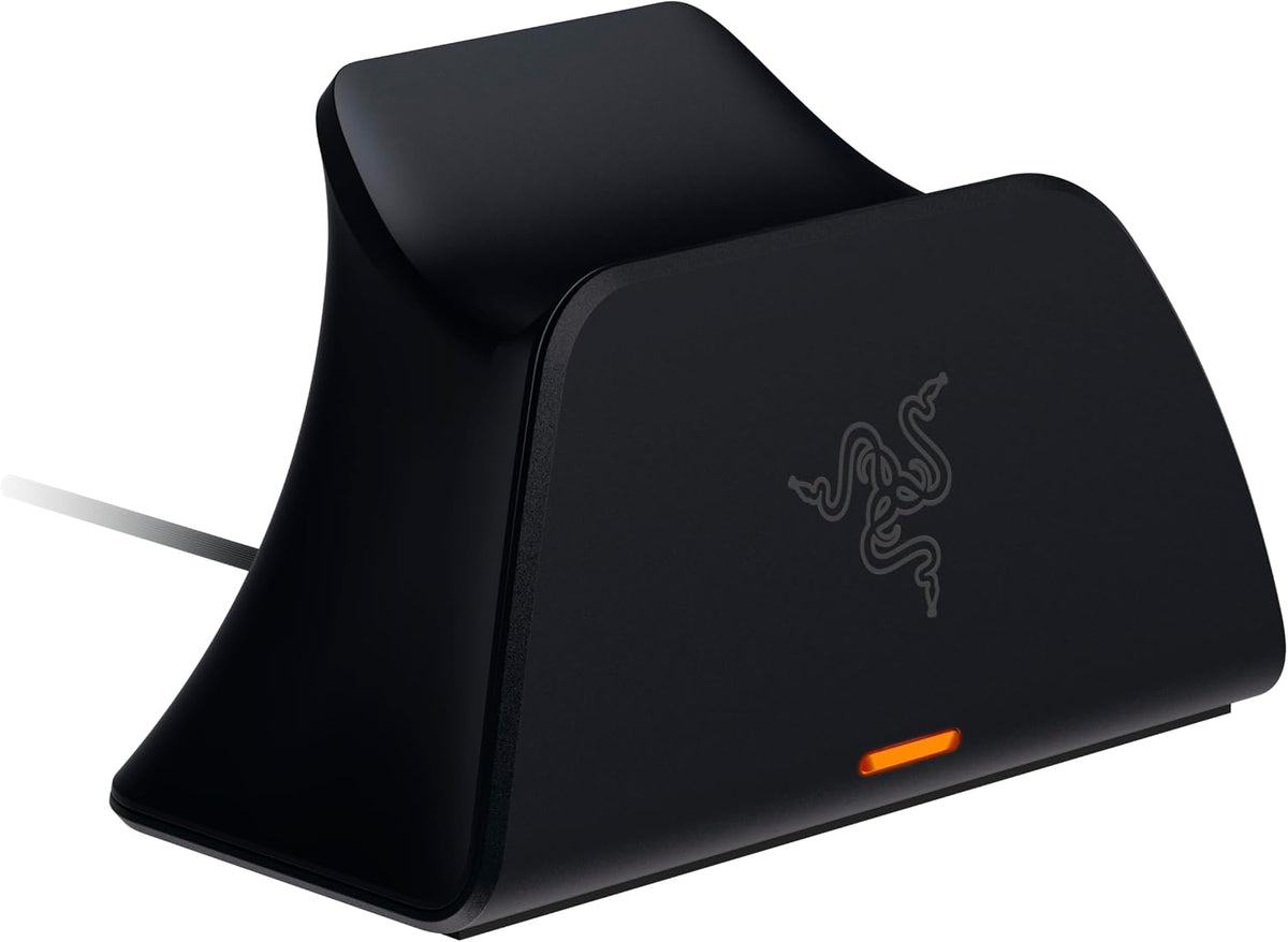 Razer Quick Charging Stand - Quick Charging Stand for PlayStation 5 Controller (Quick Charge, Curved Cradle Design, Powered by USB, One-Handed Navigation) Midnight Black