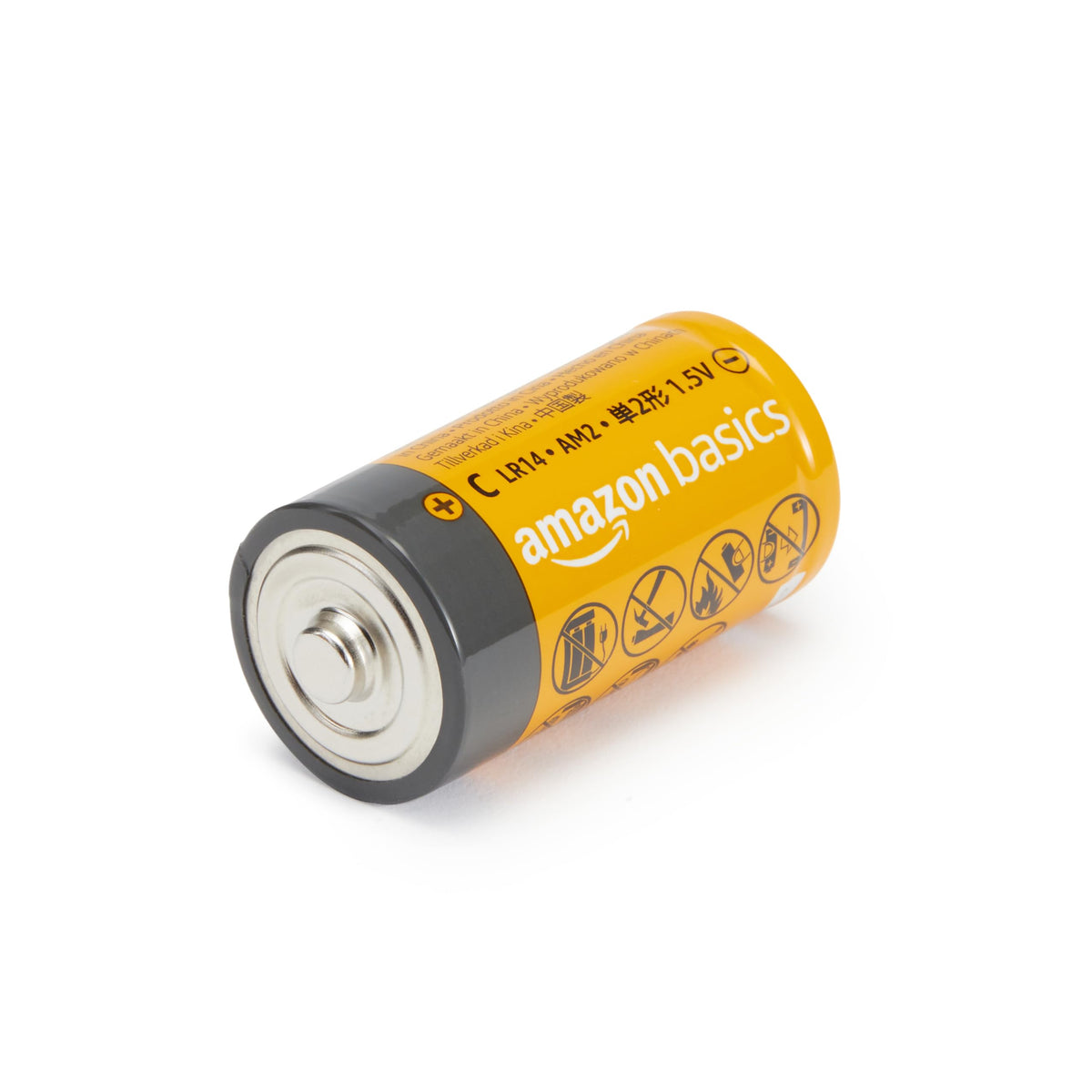 Amazon Basics 12-Pack C Cell All-Purpose Alkaline Batteries, 1.5 Volt, 5-Year Shelf Life
