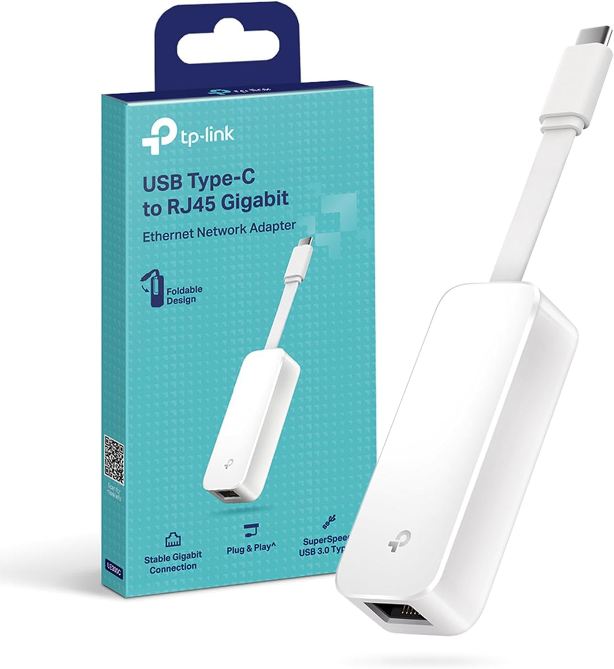 TP-Link UE306 WiFi Adapter, USB 3.0 to Gigabit Ethernet Network Adapter, USB to RJ45 Lan Wired Adapter for PC/Laptop/Ultrabook, Plug and Play in Nintendo Switch, Supports Windows 10/8.1, Linux OS