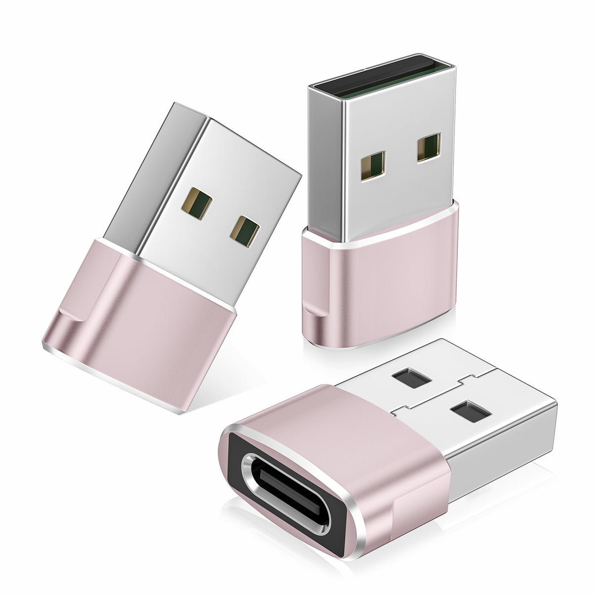 BASESAILOR USB to USB C Adapter,USBC Female to USB A Male Adapter 3Pack