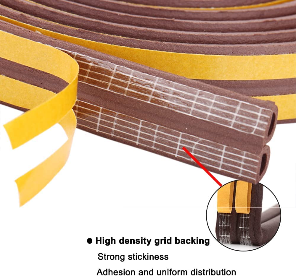 Draught Draft Excluder Tape for Door Windows, 6M Foam Sealing Strip
