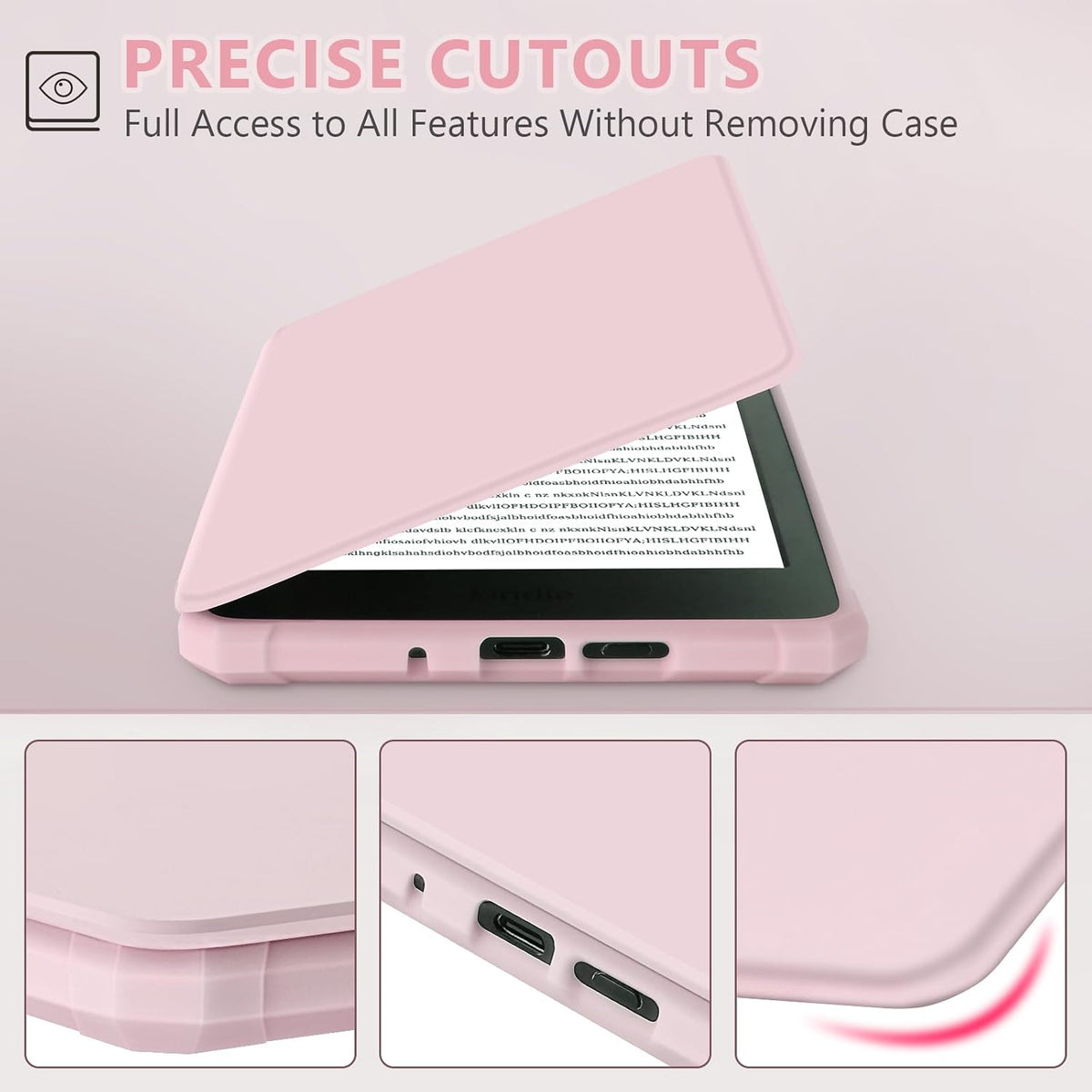 TQQ Case Fits 6" Amazon Kindle 11th Generation 2024 and 2022, Premium Slim and Lightweight Cover, Full Protection, Auto Sleep/Wake, Magnetic Closure (NOT fit Paperwhite or Oasis)