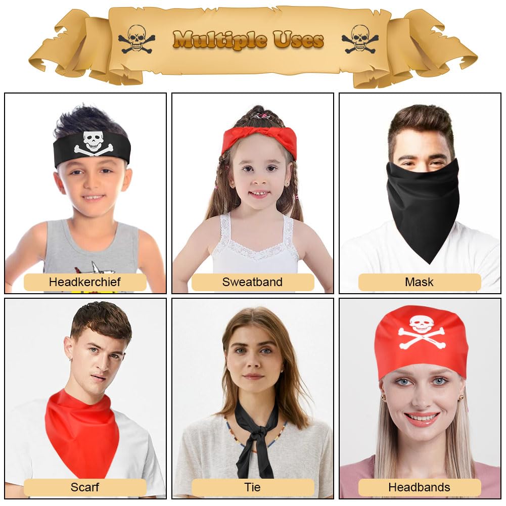 Aomig Bandana Head Scarf for Men and Women, Stylish Cowboy Headband Handkerchief, Multi-purpose Hair Scarf Paisley Print Unisex Headwraps, Bib Party Face Covering Headwear for Motorcycling
