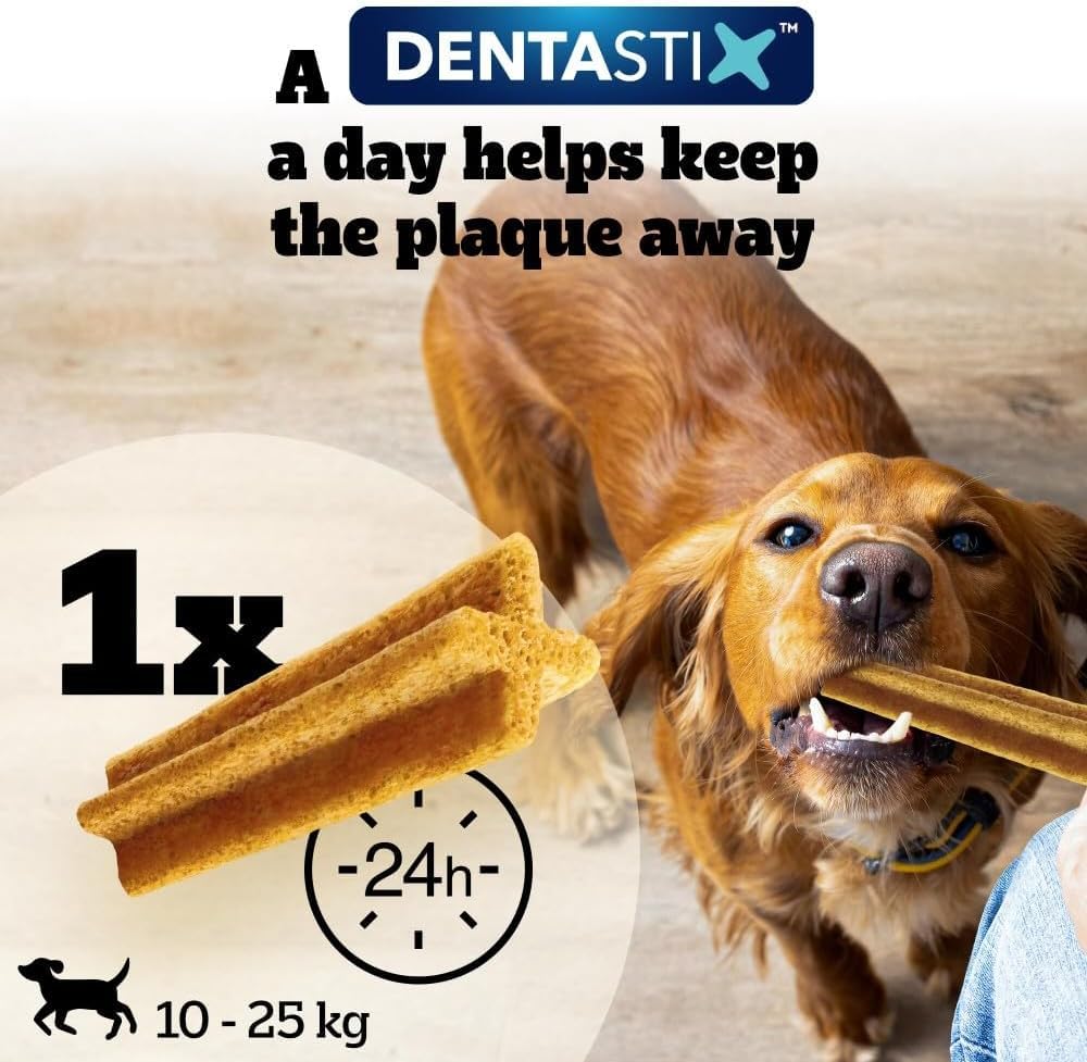 Pedigree DentaStix - Daily Dental Chews For Medium Dogs (10-25 kg), 112 Sticks