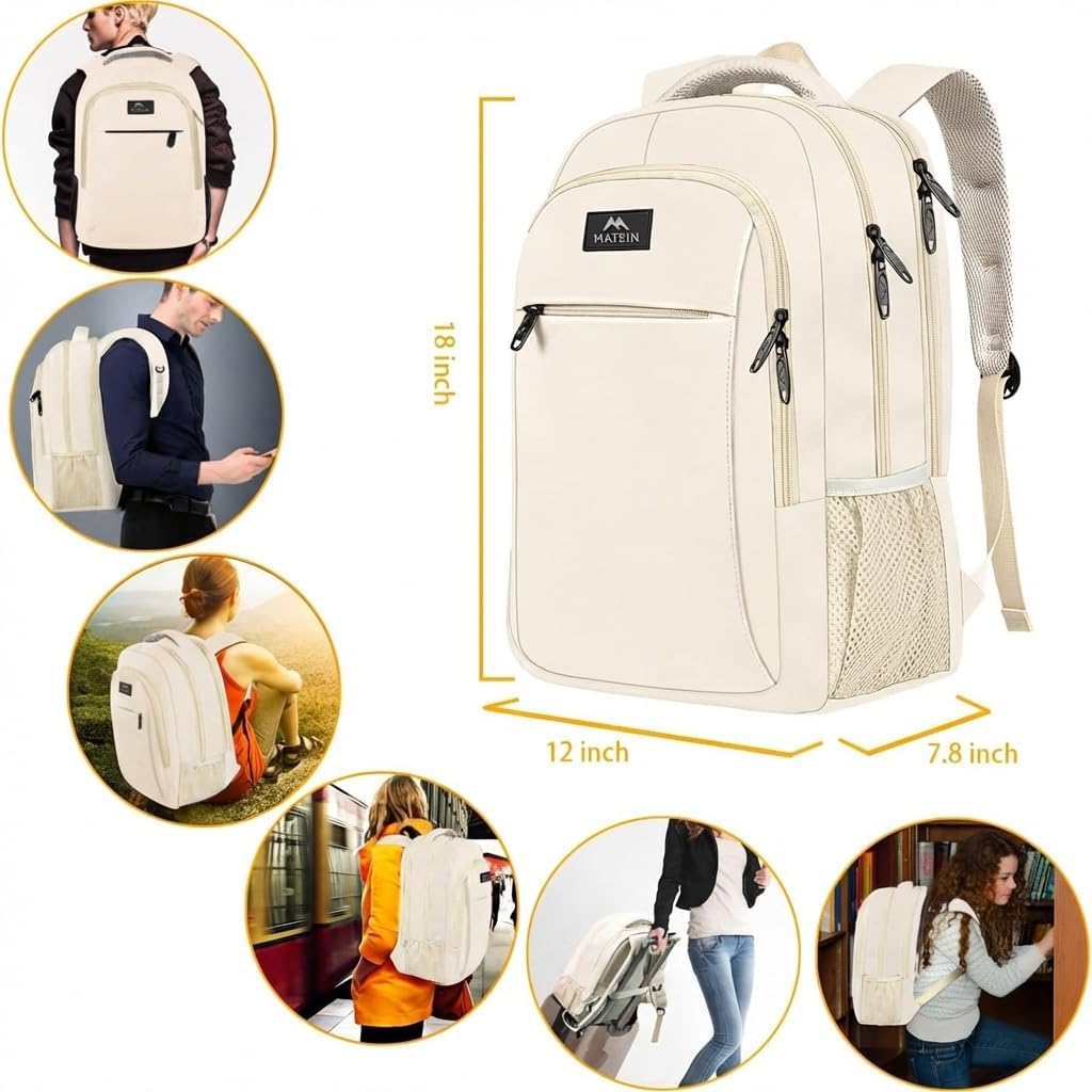 MATEIN Travel Laptop Backpack, Work Bag Laptop Bag, Rucksack for Men Work