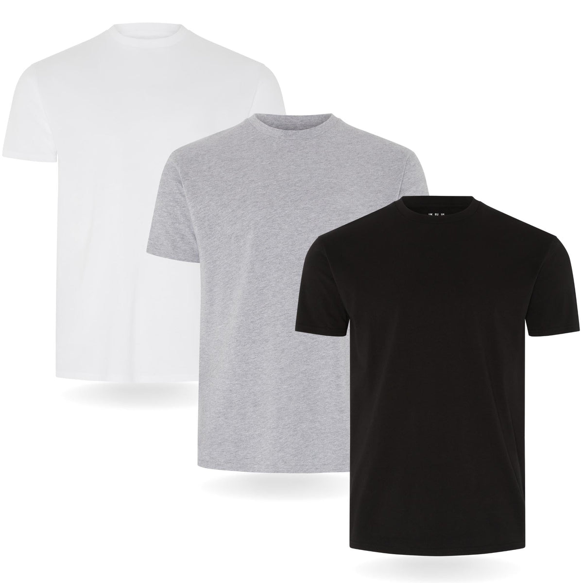 FM London 3/5 Pack Mens T Shirt, Premium Weight, 100% Cotton & Super Soft