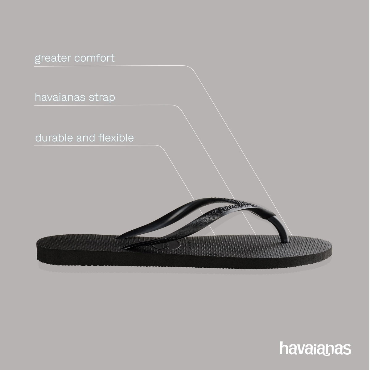 Havaianas - Slim, Stylische, Robuste und Vielseitige Badelatschen für Frauen mit Texturierten Sohlen für Grip und Halt