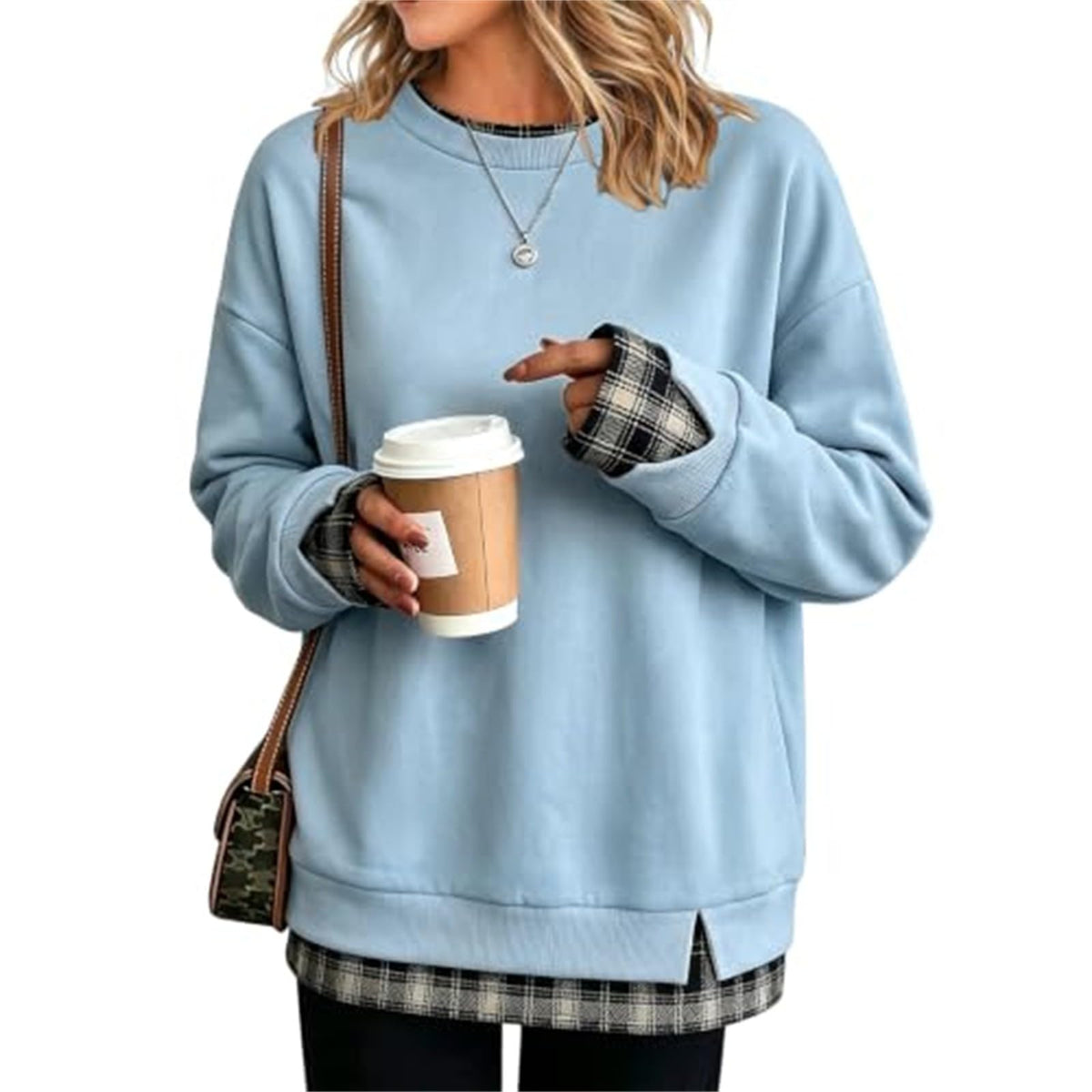 Hoodies For Women Uk Oversized Women's Jumpers Fleece-lined Womens Sweatshirt Winter Fleece Jacket Long Sleeve Ladies Tops Plus Size Fashion Christmas Jumper Sweaters Coats Autumn Women's Clothing