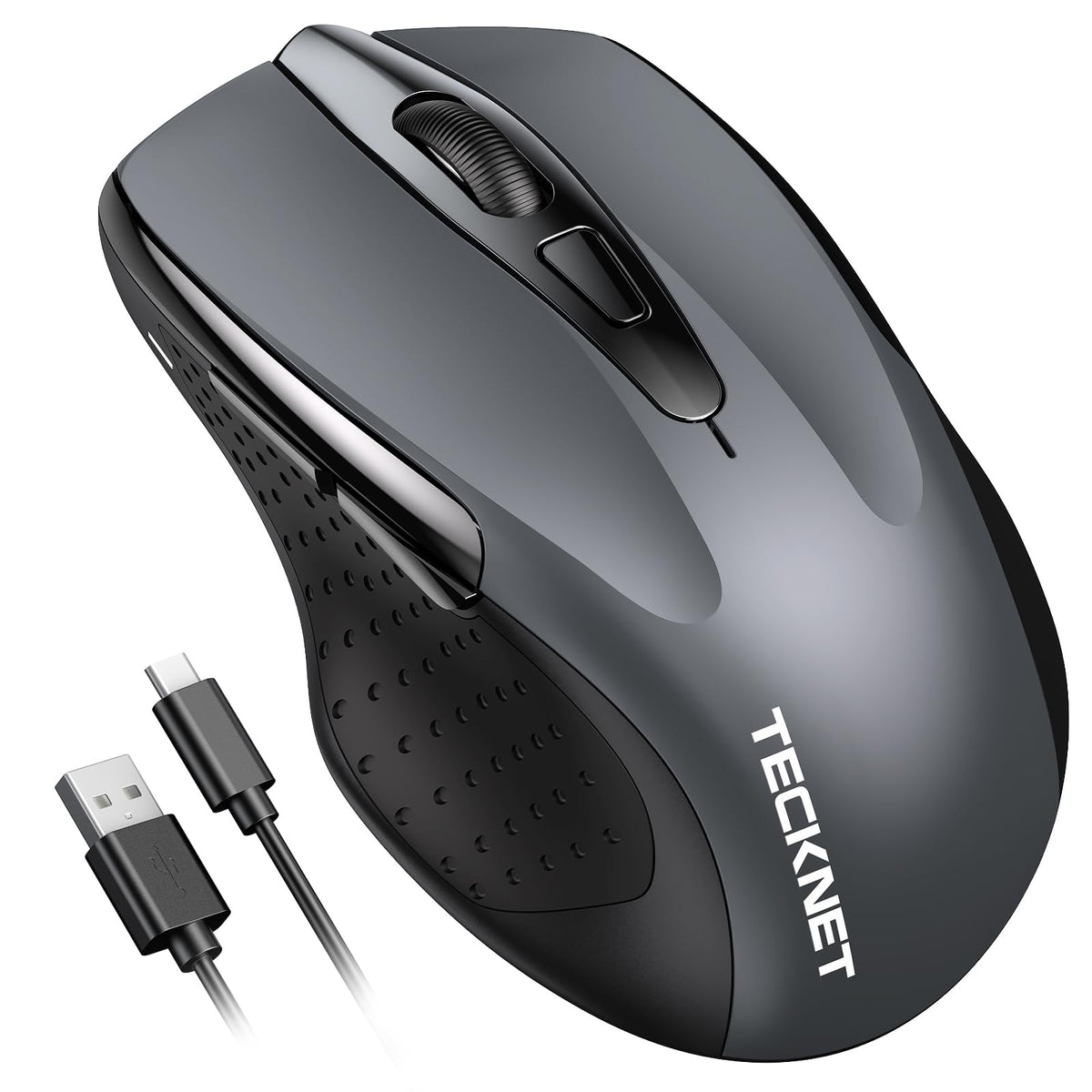 TECKNET Bluetooth Mouse, Rechargeable Bluetooth Wireless Mouse