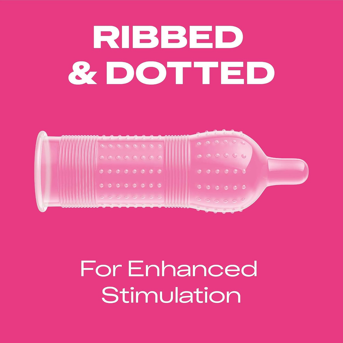 Durex Pleasure Me, 12 Condoms, Ribbed & Dotted, Regular Fit, Pre Lubricated