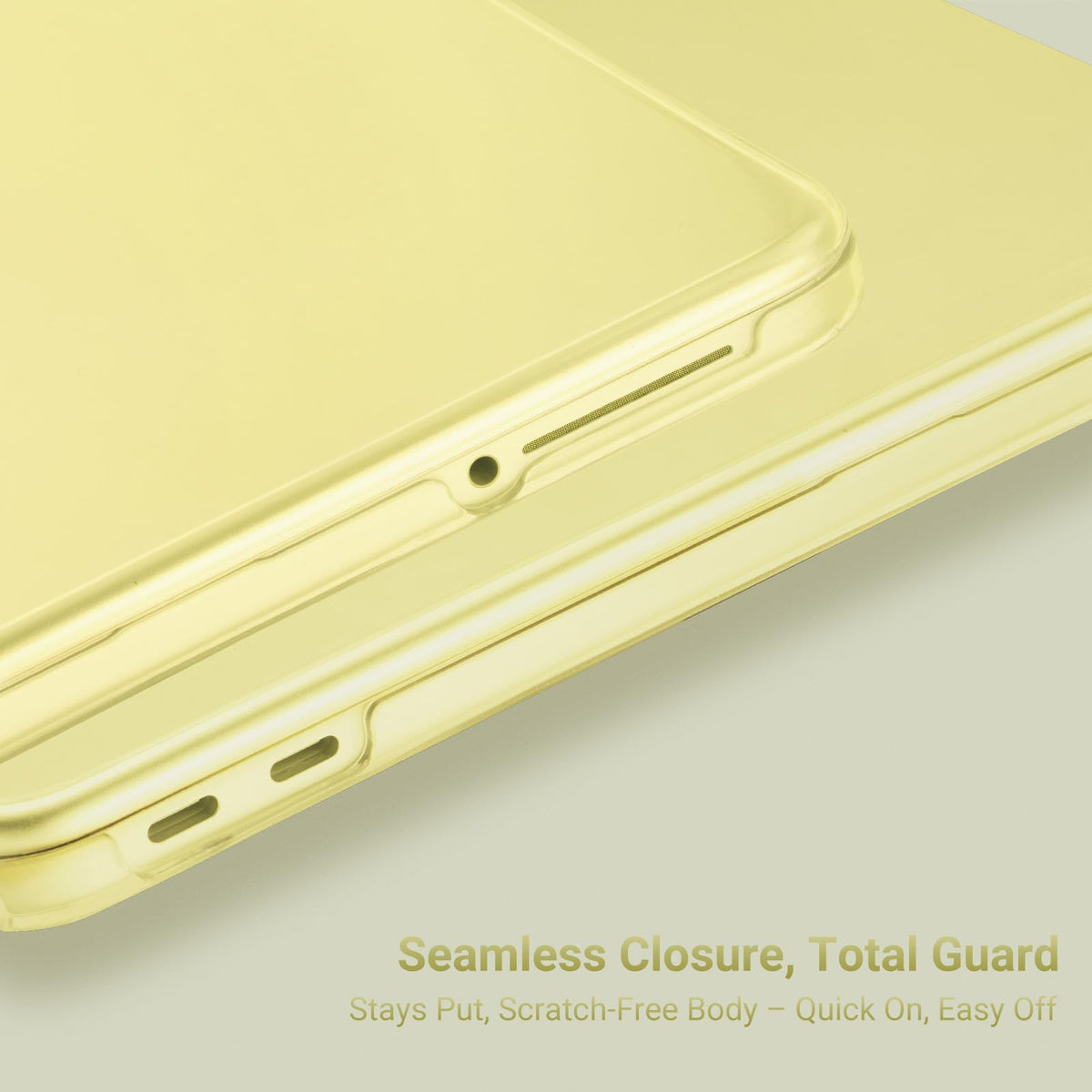 MOSISO Compatible with MacBook Air 13 inch Case M5-M2, Crystal Clear
