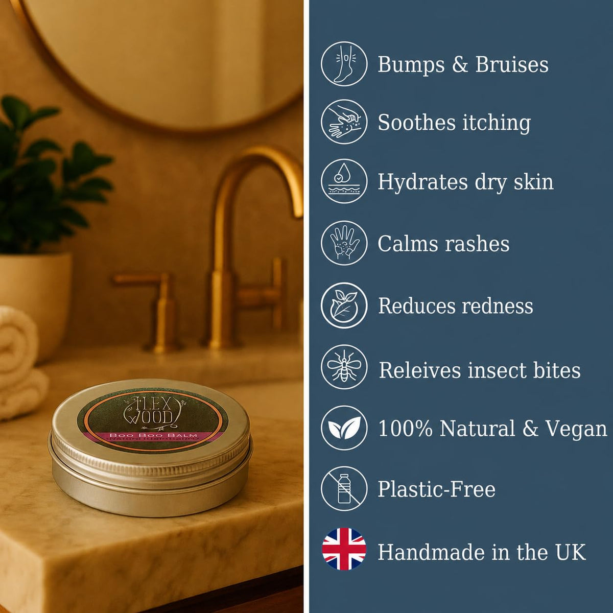 The Ilex Wood - Herbal Salve Gift Set - 100% Natural Handmade, Cruelty & Plastic Free. Skin irritation, scrapes, bites, stings soothes rashes, itching, dry skin, eczema, chapped hands. 3 x 100ml