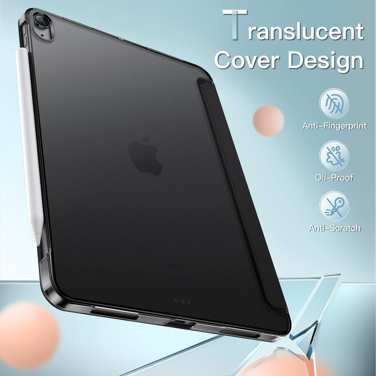 JETech Case for iPad Air 11" M4/M3/M2 & iPad Air 5/4 10.9", White