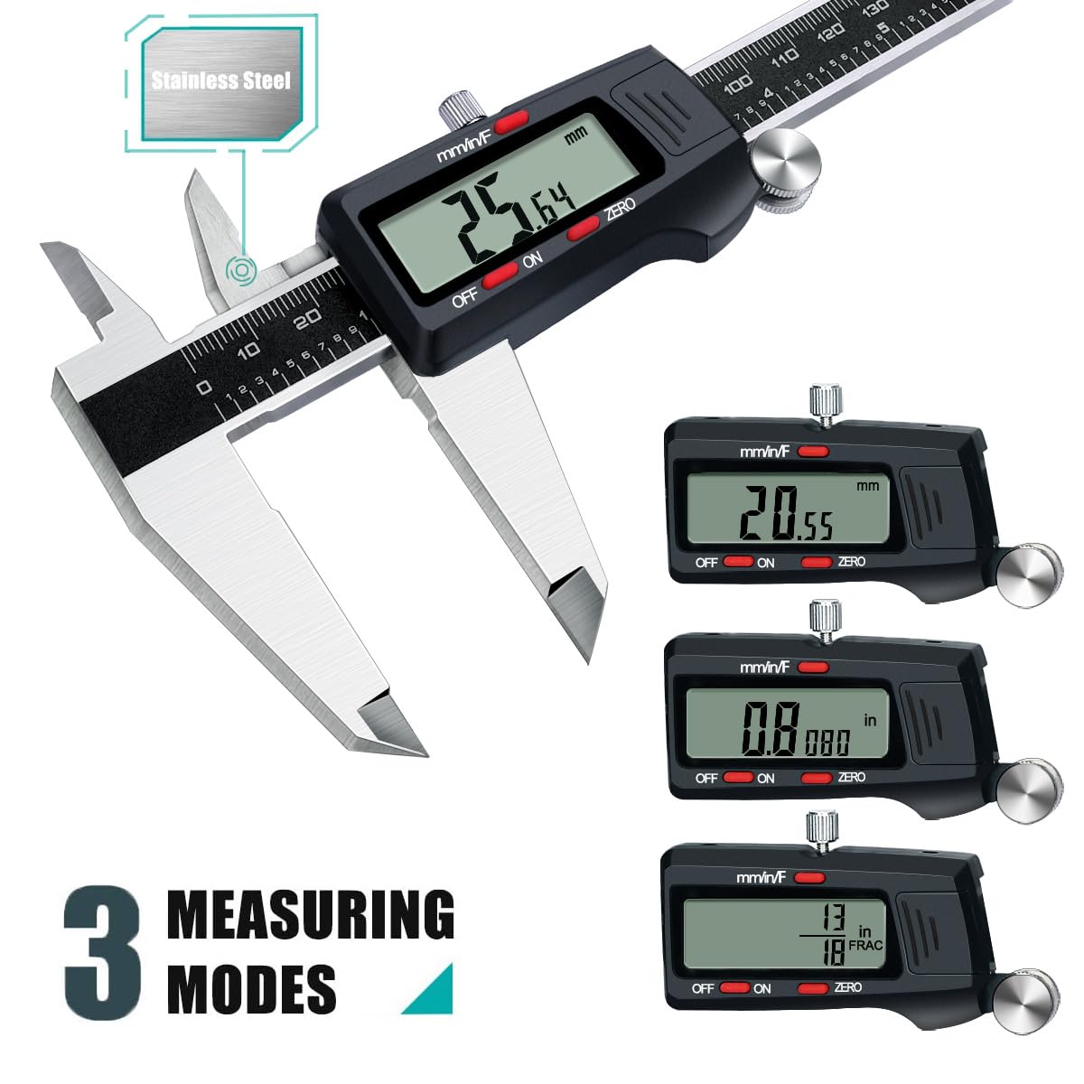 Kynup Digital Caliper 150mm, 6 inch Digital Vernier Caliper with LCD Screen