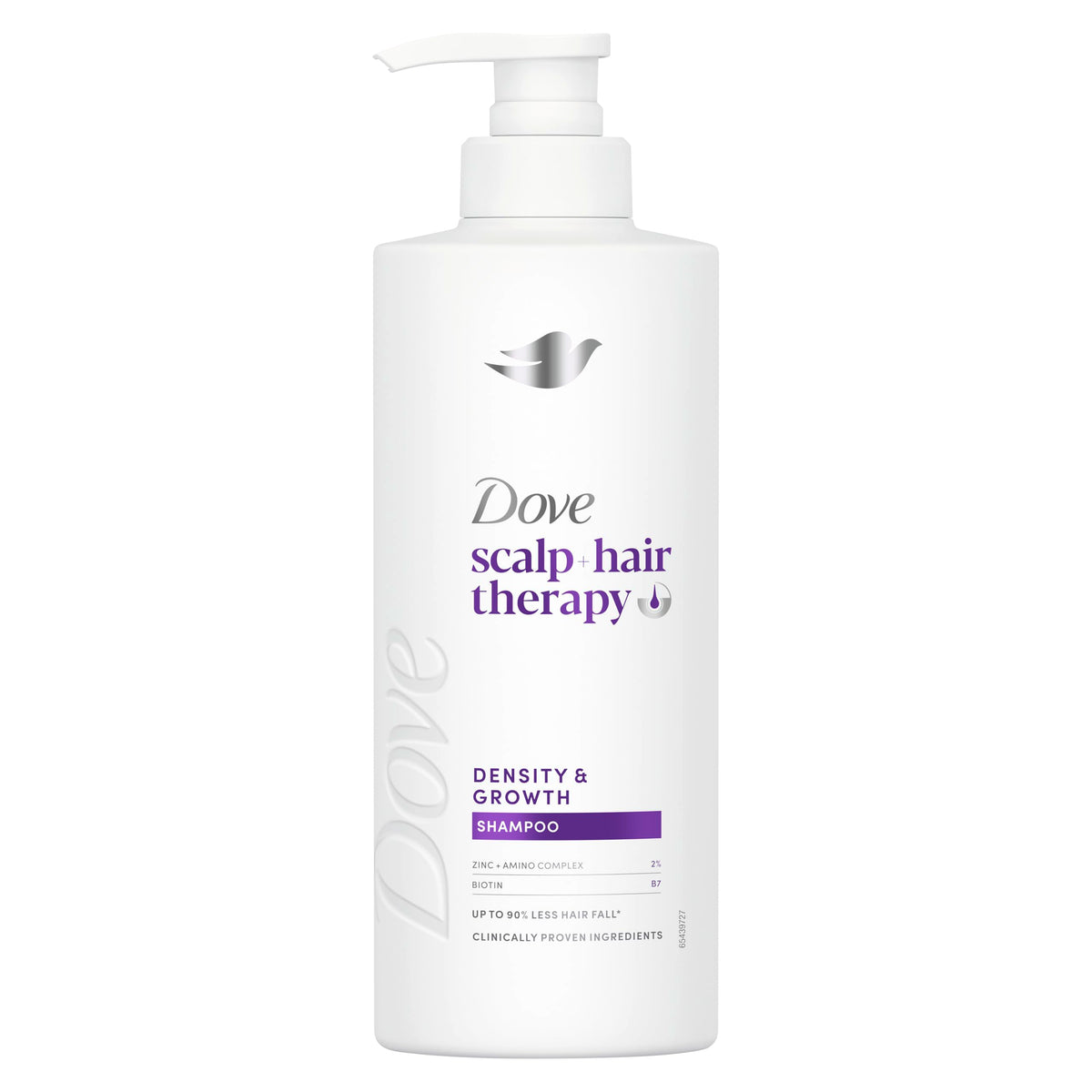 Dove scalp + hair therapy Density & Growth¹ Shampoo hair care with Amino Complex, Zinc and Biotin for up to 90% less hair fall* 250 ml