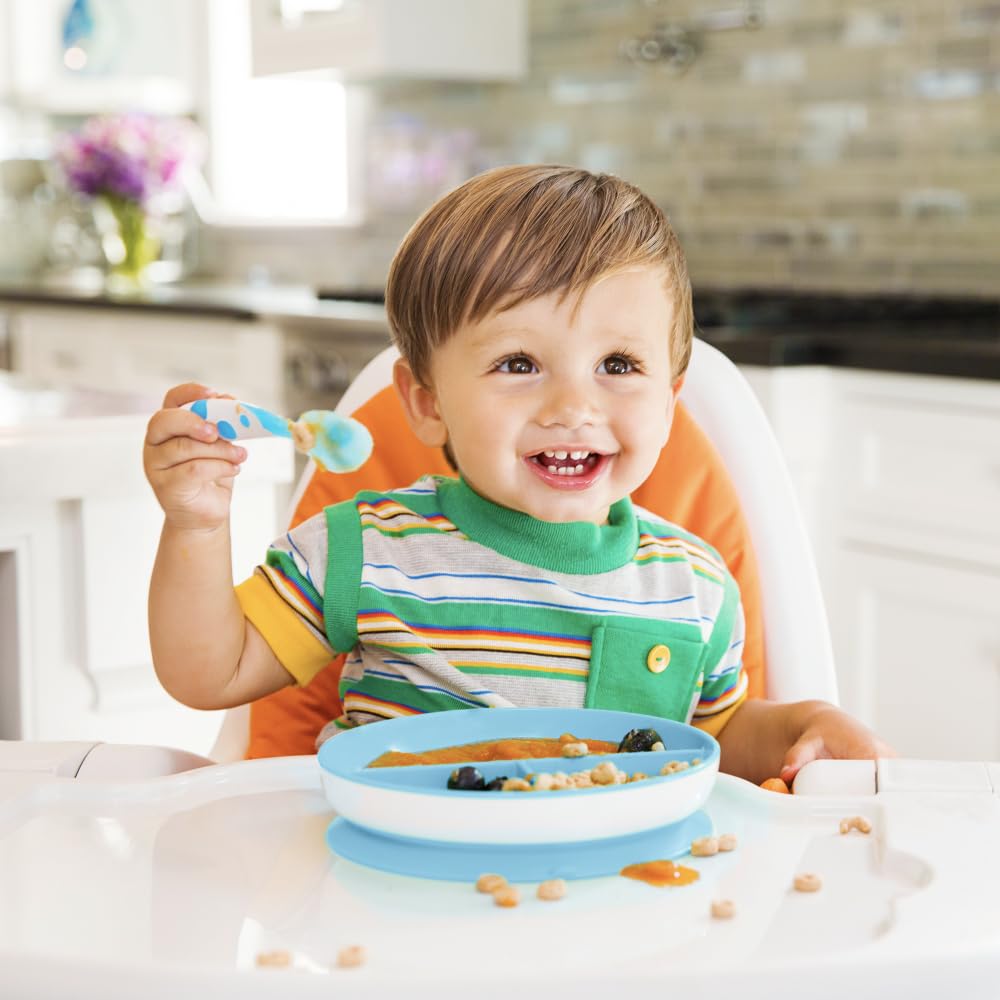 Munchkin Stay Put Baby Suction Bowl Set| Baby Bowls for Weaning| Baby Feeding Suction Dish Pack| for Babies & Toddlers 6 Months+|BPA Free Weaning Set for Babies| Microwave/Dishwasher Safe | 3 Pack