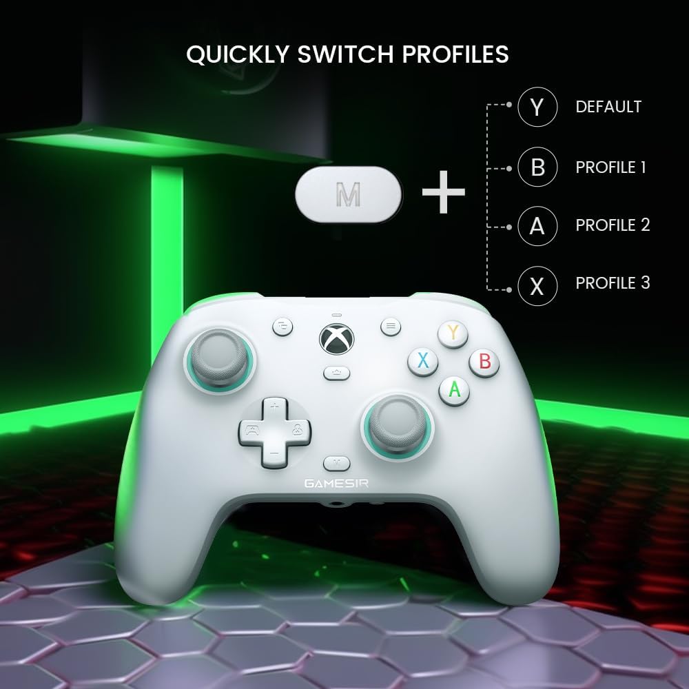 GameSir G7 SE Officially Licensed Xbox One Controller With Hall Effect Sticks for Windows 10/11, Xbox One, Xbox Series X/S, PC Gamepad with 3.5mm Earphone Port, Programmable Back Button