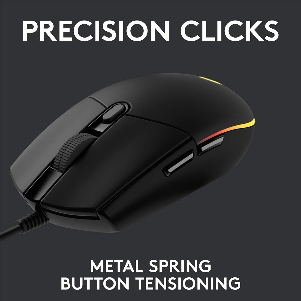 Logitech G203 LIGHTSYNC Gaming Mouse with Customizable RGB Lighting
