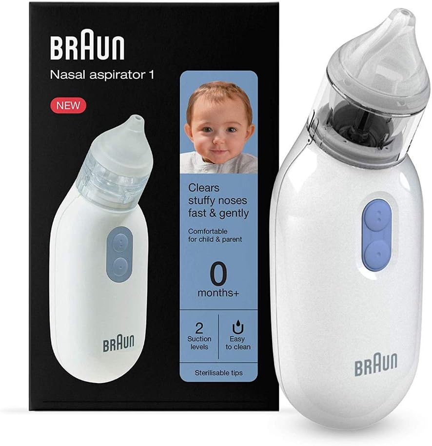 Braun Nasal Aspirator 1 | Mucus Remover | Electric Suction Power